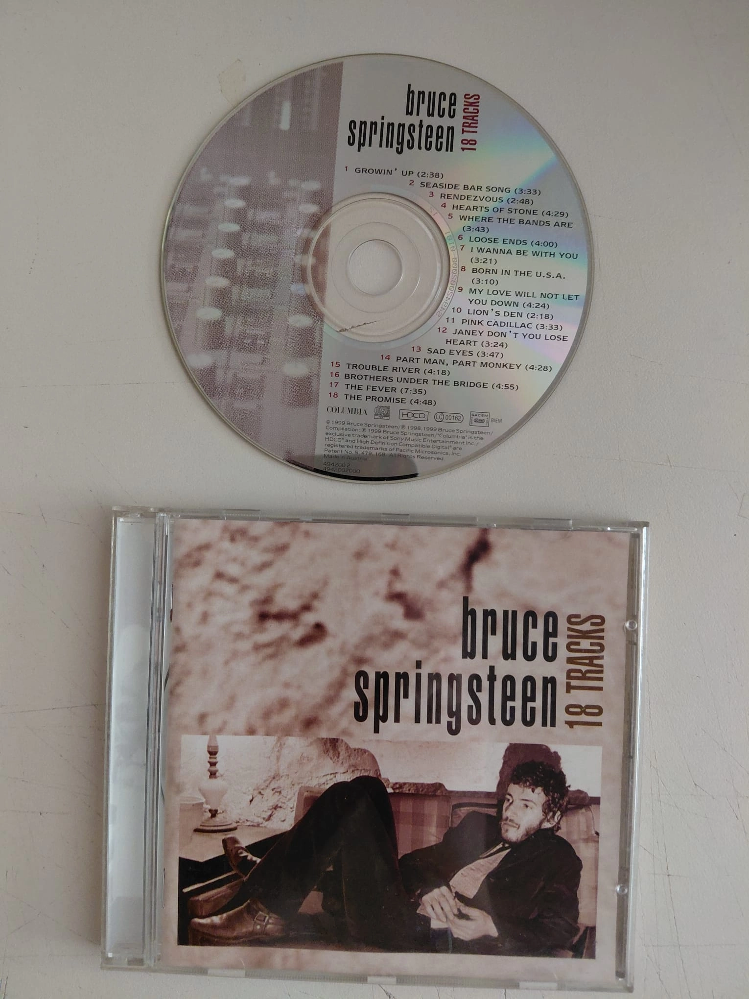 Bruce Springsteen  –  18 Tracks  - 1999  Avrupa  Basım CD Albüm