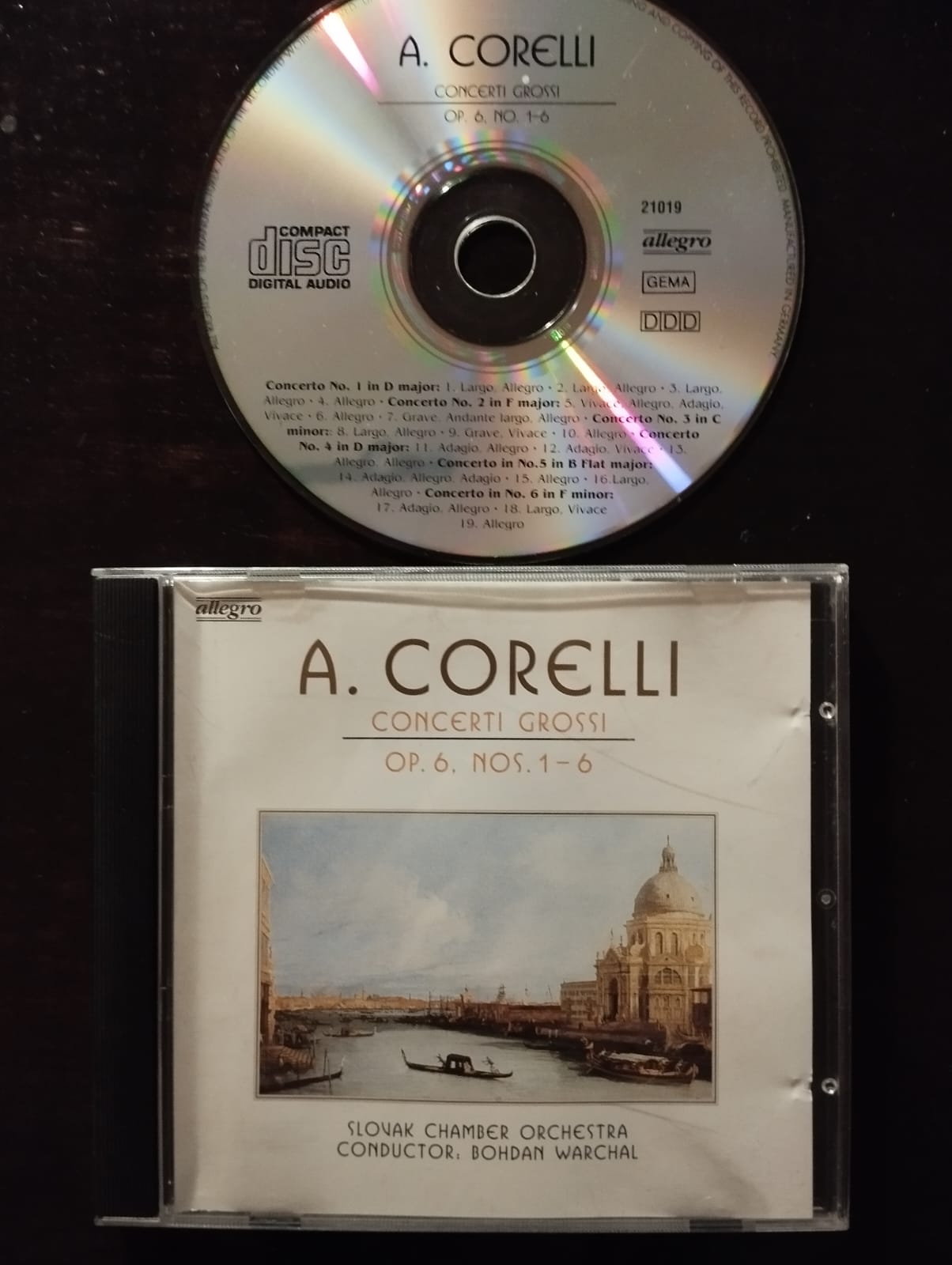 Arcangelo Corelli – Concerti Grossi Op. 6, Nos. 1-6 - Almanya Basım 2. El CD Albüm
