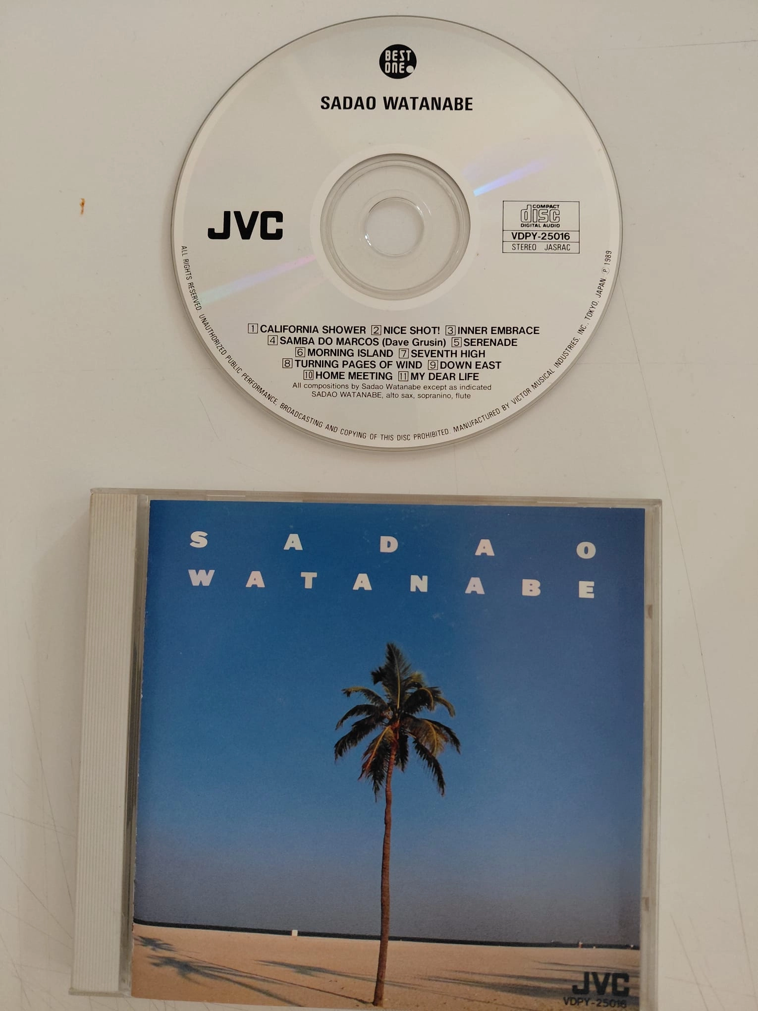 Sadao Watanabe  ‎– Sadao Watanabe – 1989 Japonya Basım - CD Albüm-2.el
