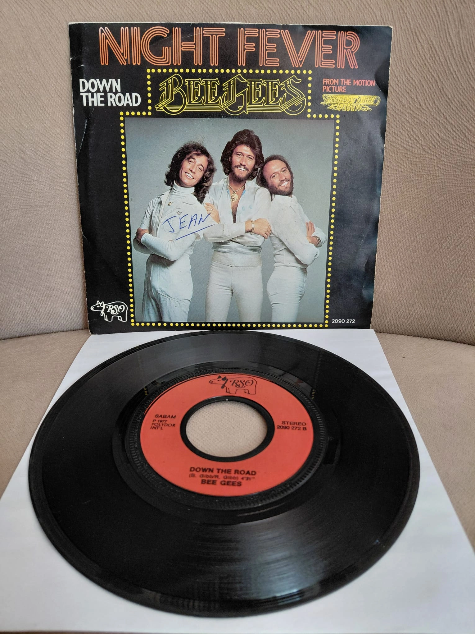 Bee Gees  – Night Fever - 1978  Belçika  Basım 45’lik Plak-2.el