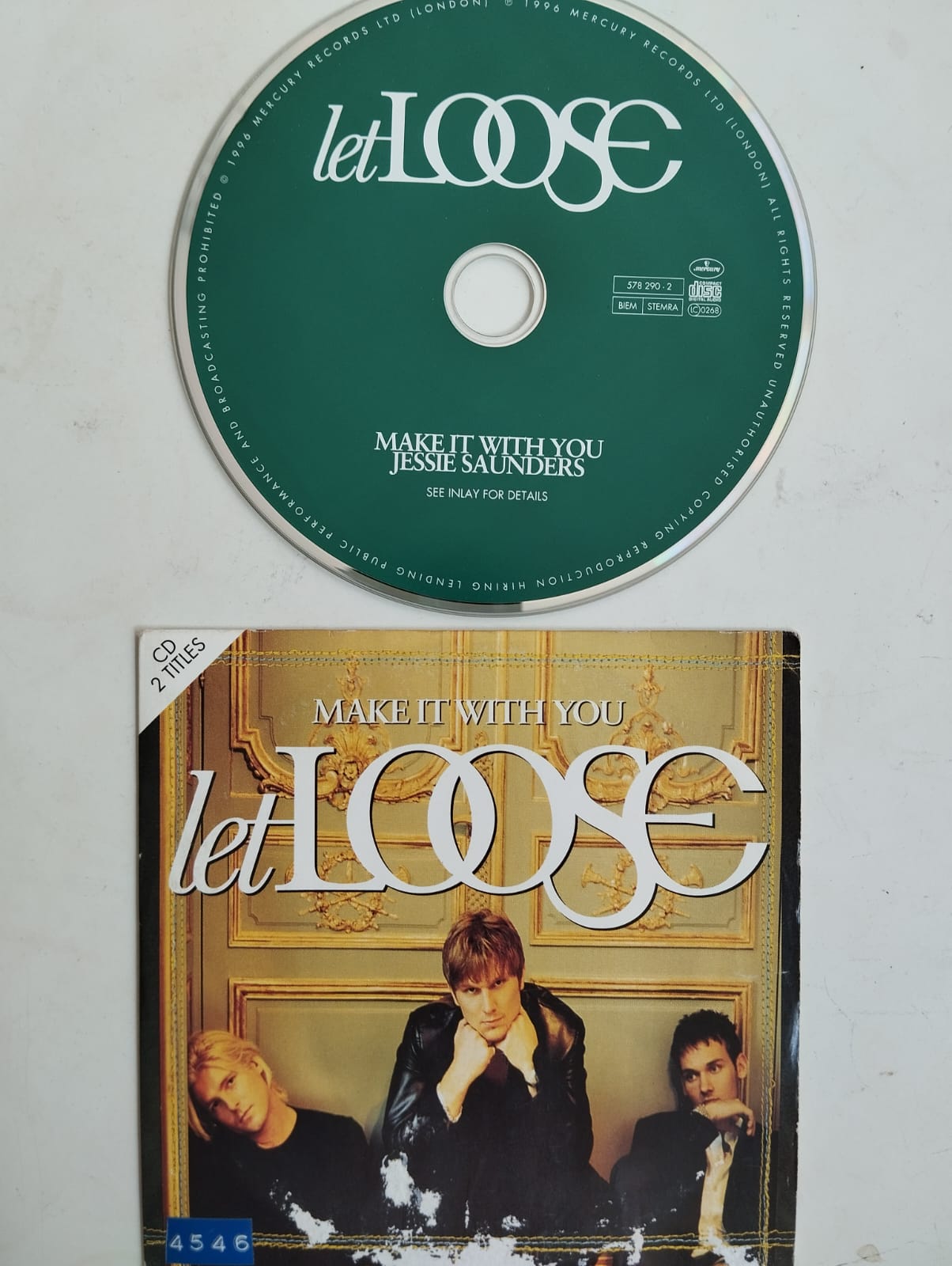 Let Loose – Make It With You - 1996  Avrupa Basım - 2. El  CD, Single