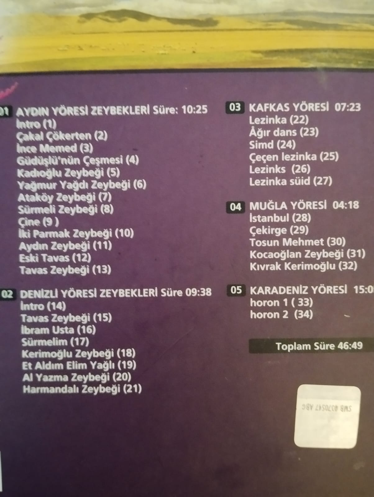 Anadolu Halk Oyunları 4 - Aydın/ Denizli /Kafkas /Muğla/ Karadeniz  - Türkiye  Basım CD  - 2.El