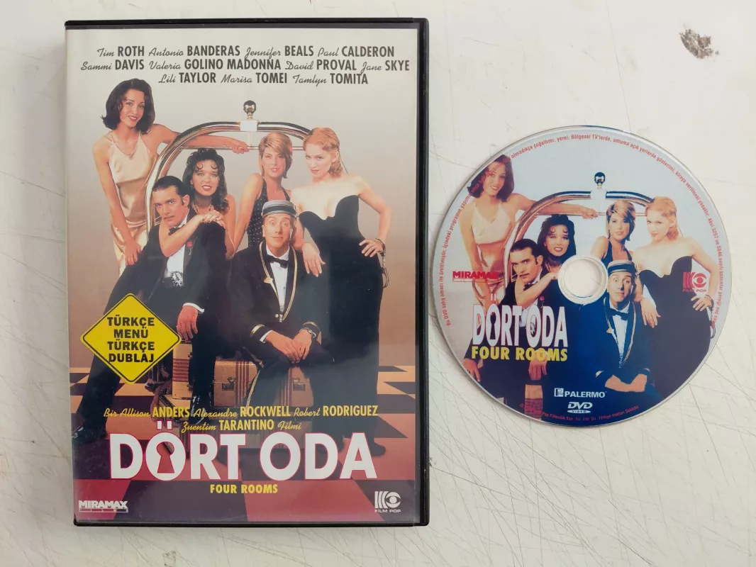 Dört Oda / Four Rooms - Yön: Q. Tarantino -  DVD Film /Türkçe Dublaj -2.el
