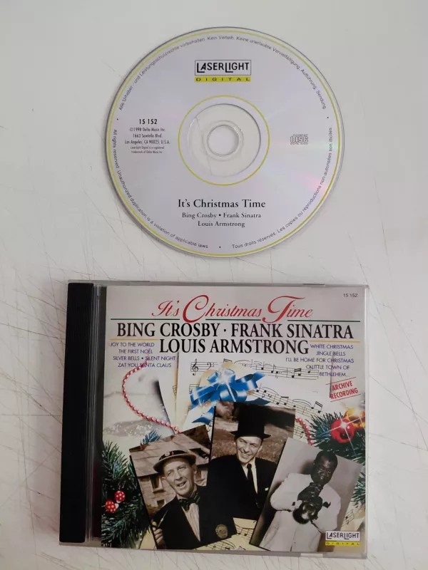 Bing Crosby - Frank Sinatra - Louis Armstrong – It’s Christmas Time - 1998 Amerika Basım CD-2.el