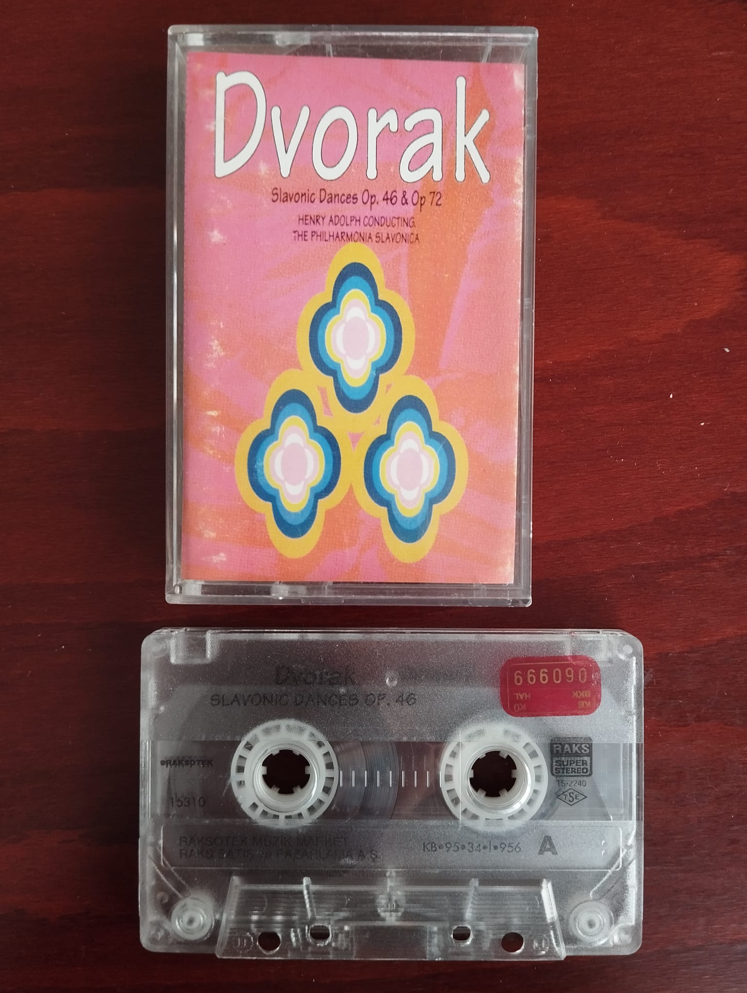 Dvořák   ‎– Slavonic Dances Op. 46 & Slavonic Dances Op. 72 - Türkiye Basım 2. El Kaset Albüm