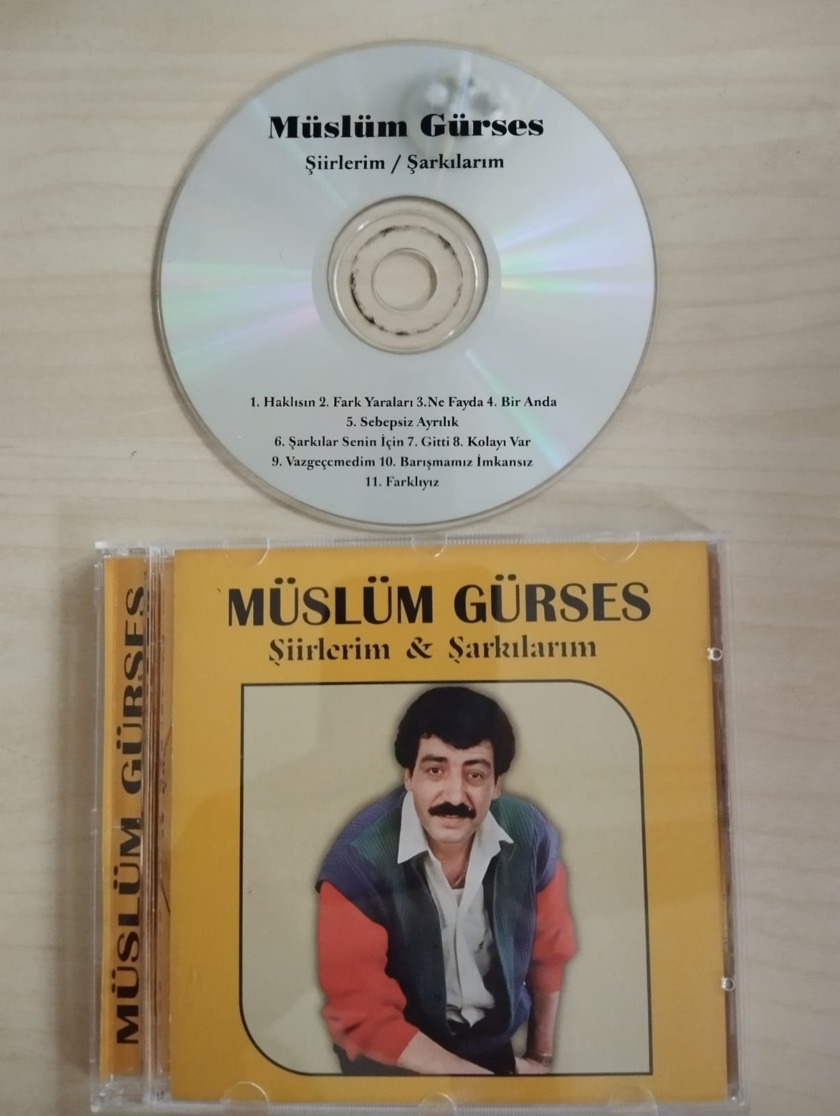 Müslüm Gürses –  Şarkılarım / Şiirlerim -  Türkiye Basım - CD Albüm-2.el