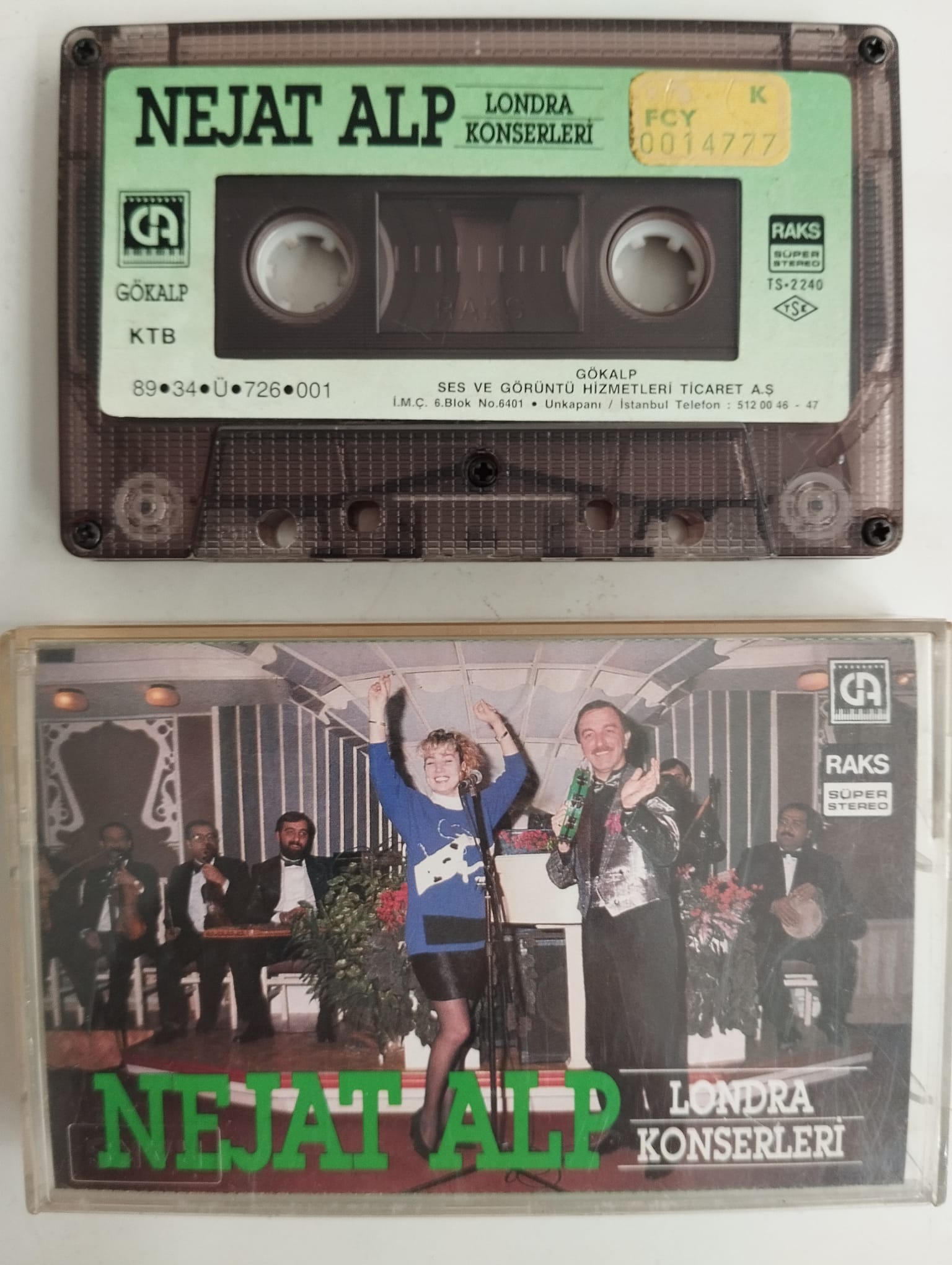 Nejat Alp – Londra Konserleri - 1989 Türkiye Basım 2. El Kaset Albüm (Kağıt Baskı)