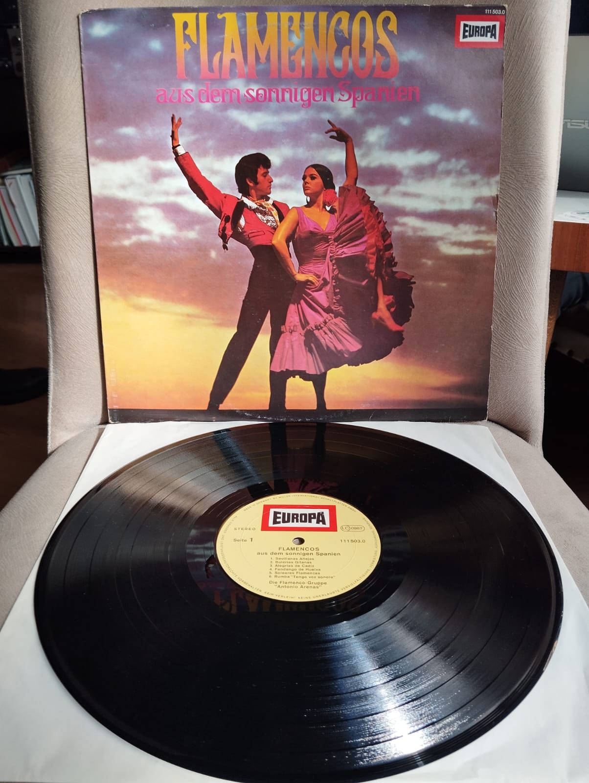 Flamencos Aus Dem Sonnigen Spanien ‎ - 1977  Almanya  Basım LP Plak Albüm-2.EL