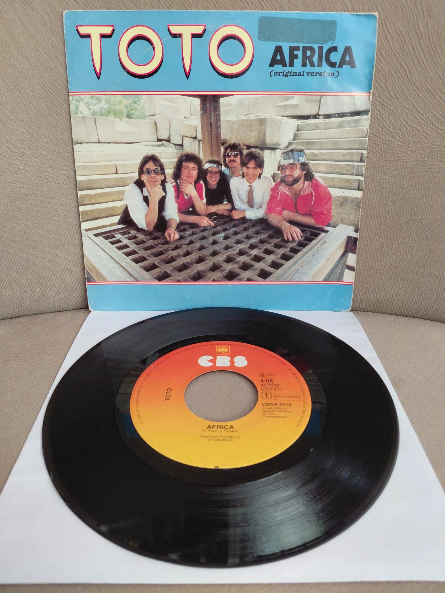 TOTO   –   Africa  - 1982  Hollanda Basım 45’lik  Plak