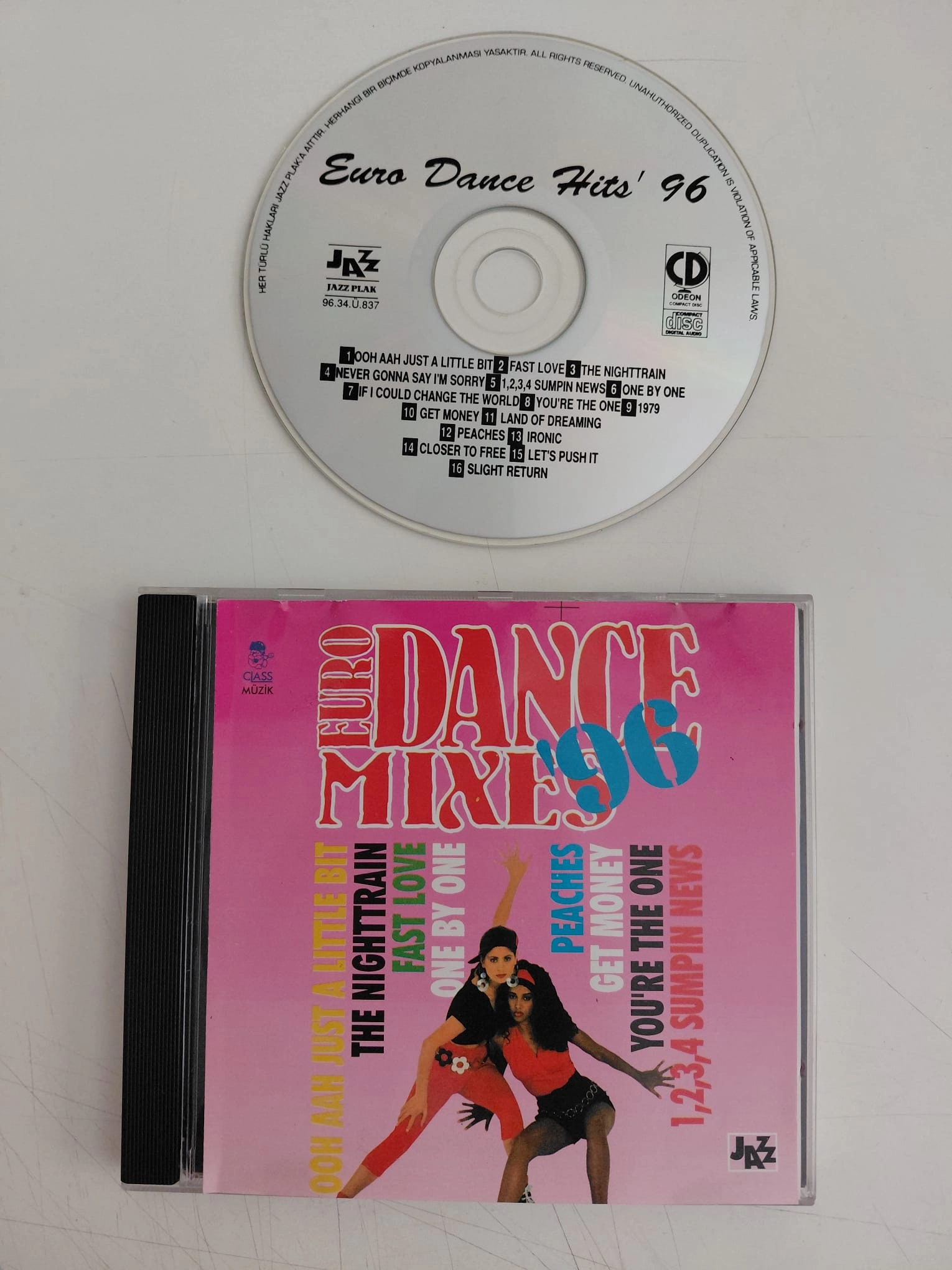 Euro Dance Mix 96   - 1996 Türkiye  Basım - CD Albüm-2.el