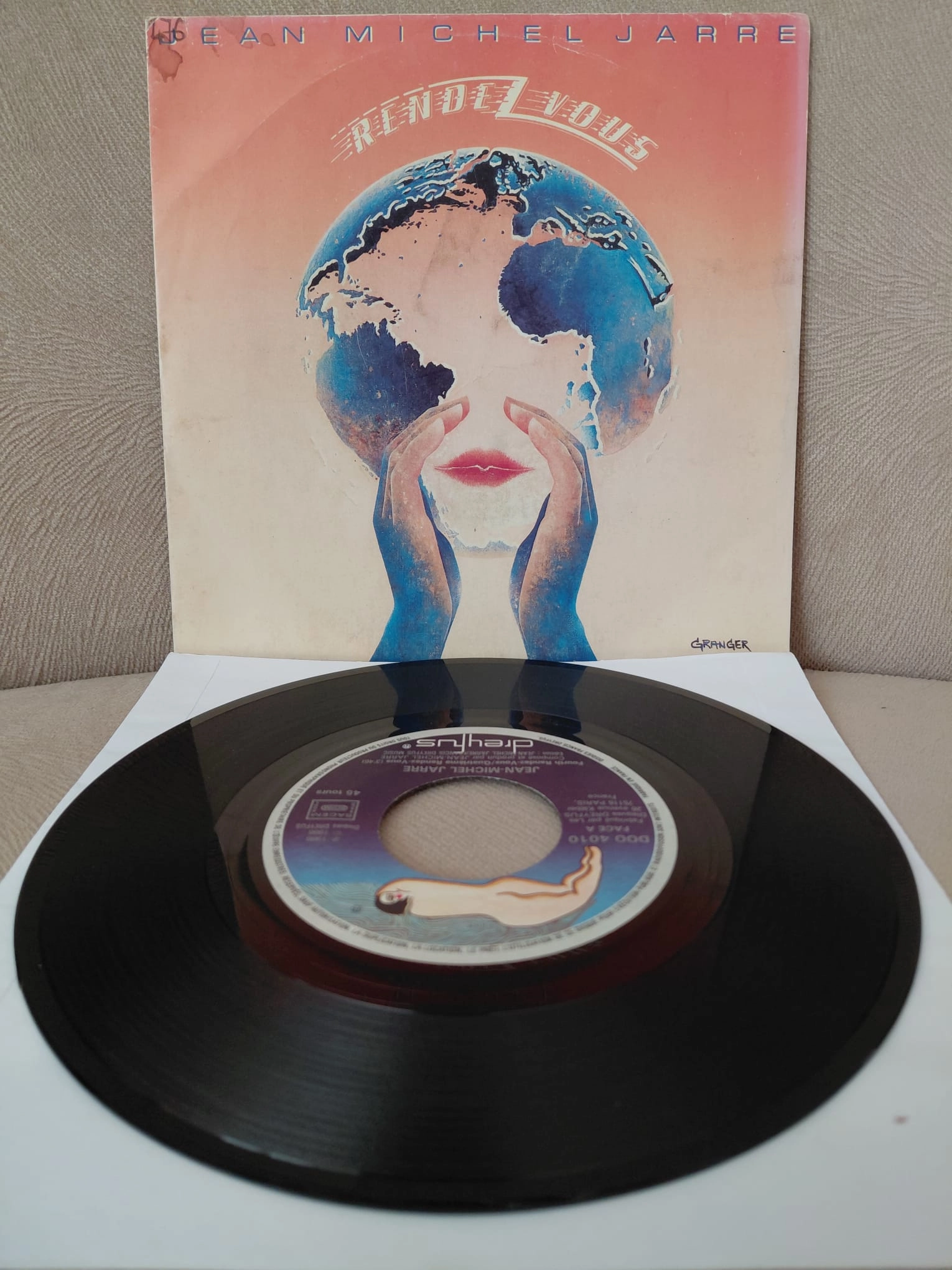 Jean-Michel Jarre  – Rendez-Vous -  1986  Fransa Basım 45 lik Plak
