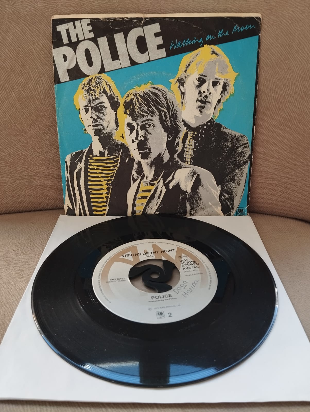The Police – Walking On The Moon - 1979 Hollanda Basım 45’lik Plak-2.el