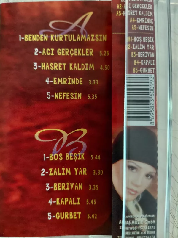 Hasret  – Benden Kurtulamazsın -  Almanya Basım  Kaset Albüm/ Akbaş Müzik-2.el