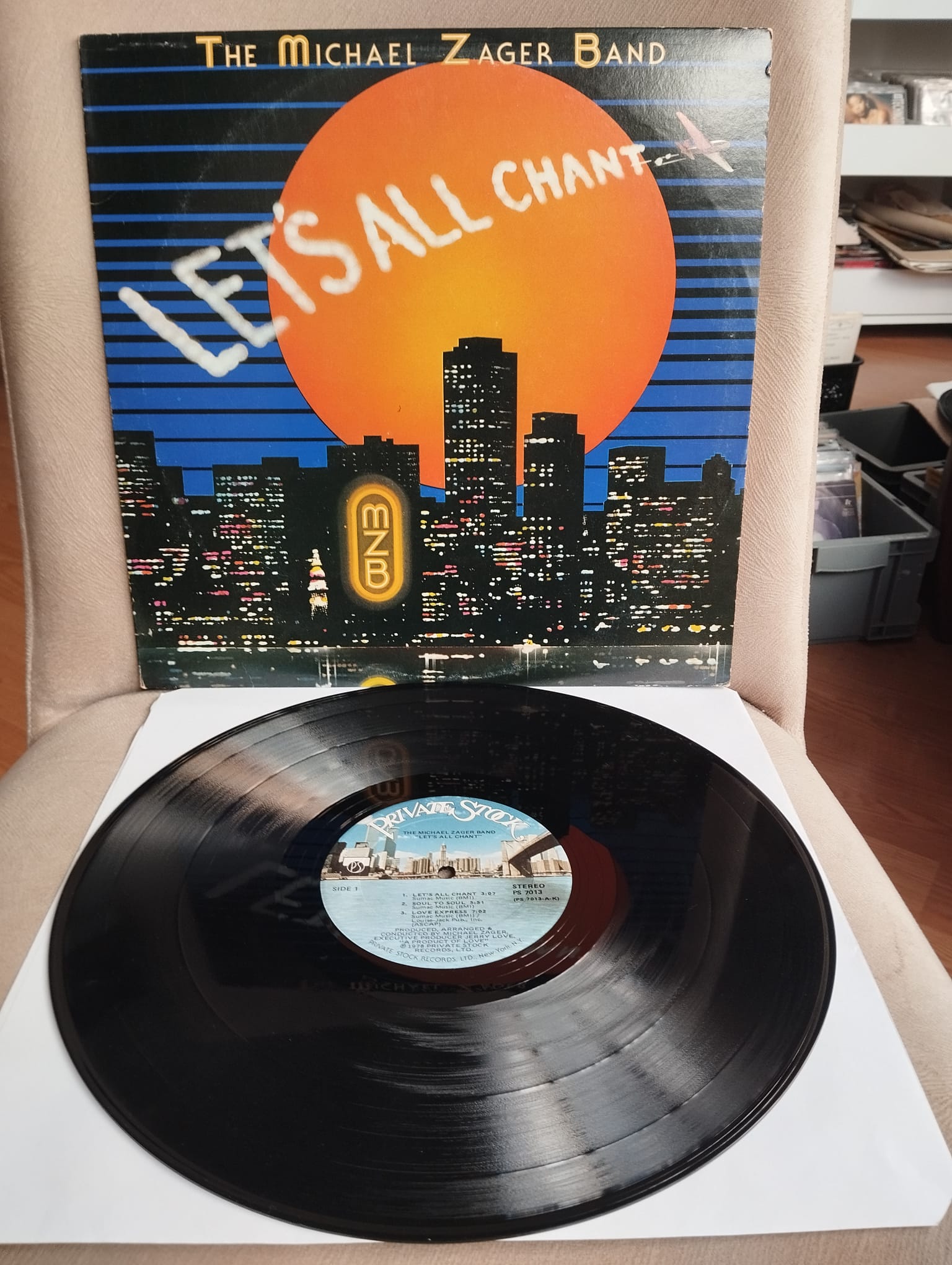 The Michael Zager Band  – Let’s All Chant  - 1978 Amerika Basım 33 Lük LP Albüm Plak