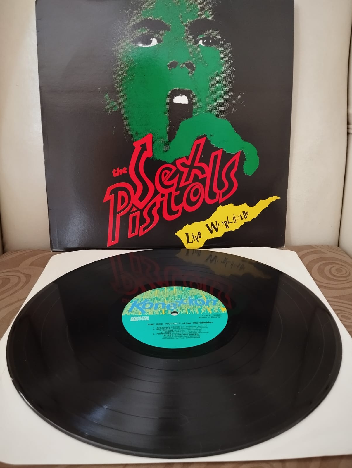 The Sex Pistols – Live Worldwide - 1985 Belçika Basım LP Plak Albüm-2.EL