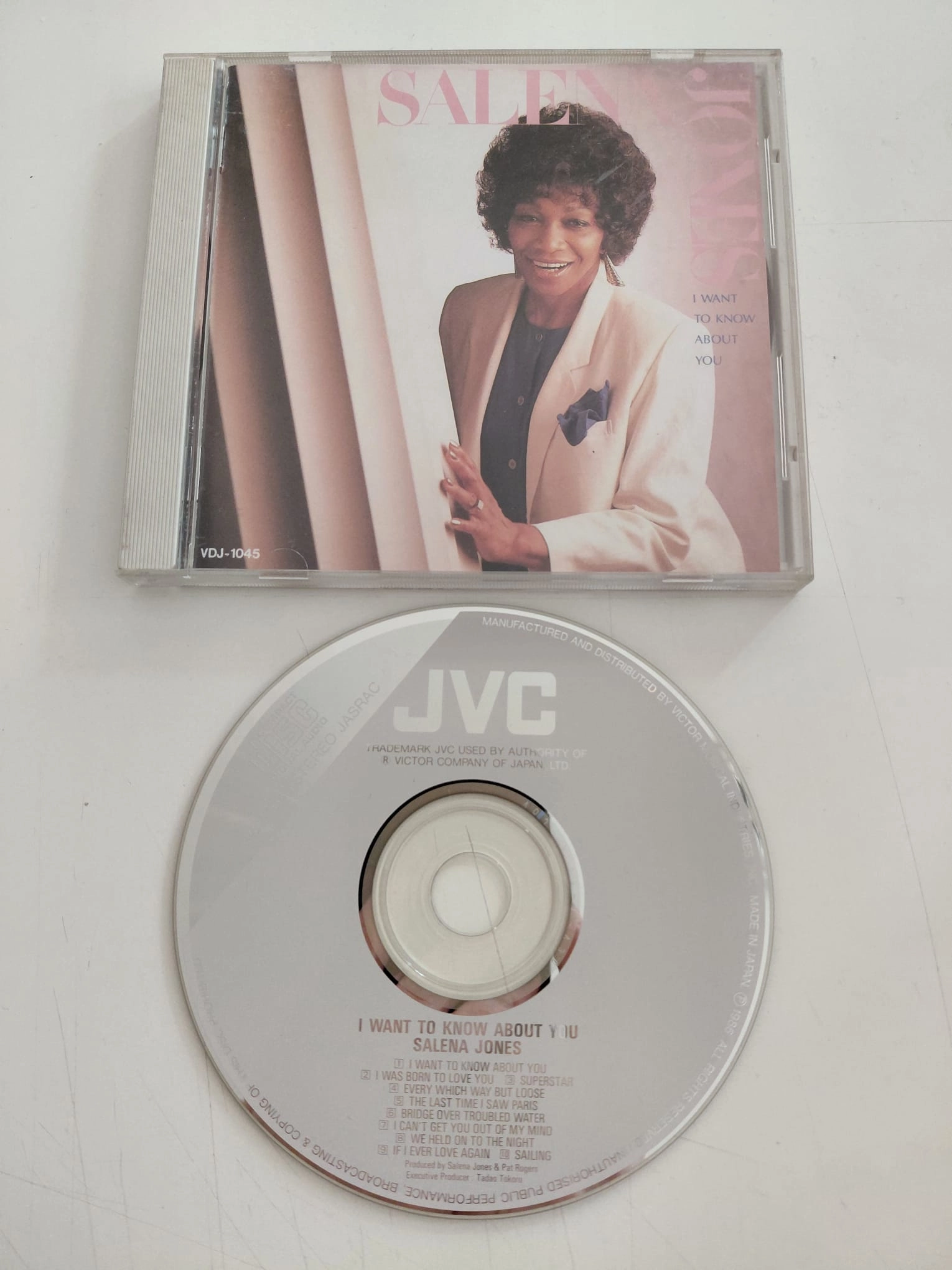Salena Jones  – I Want To Know About You – 1986 Japonya Basım - CD Albüm-2.el
