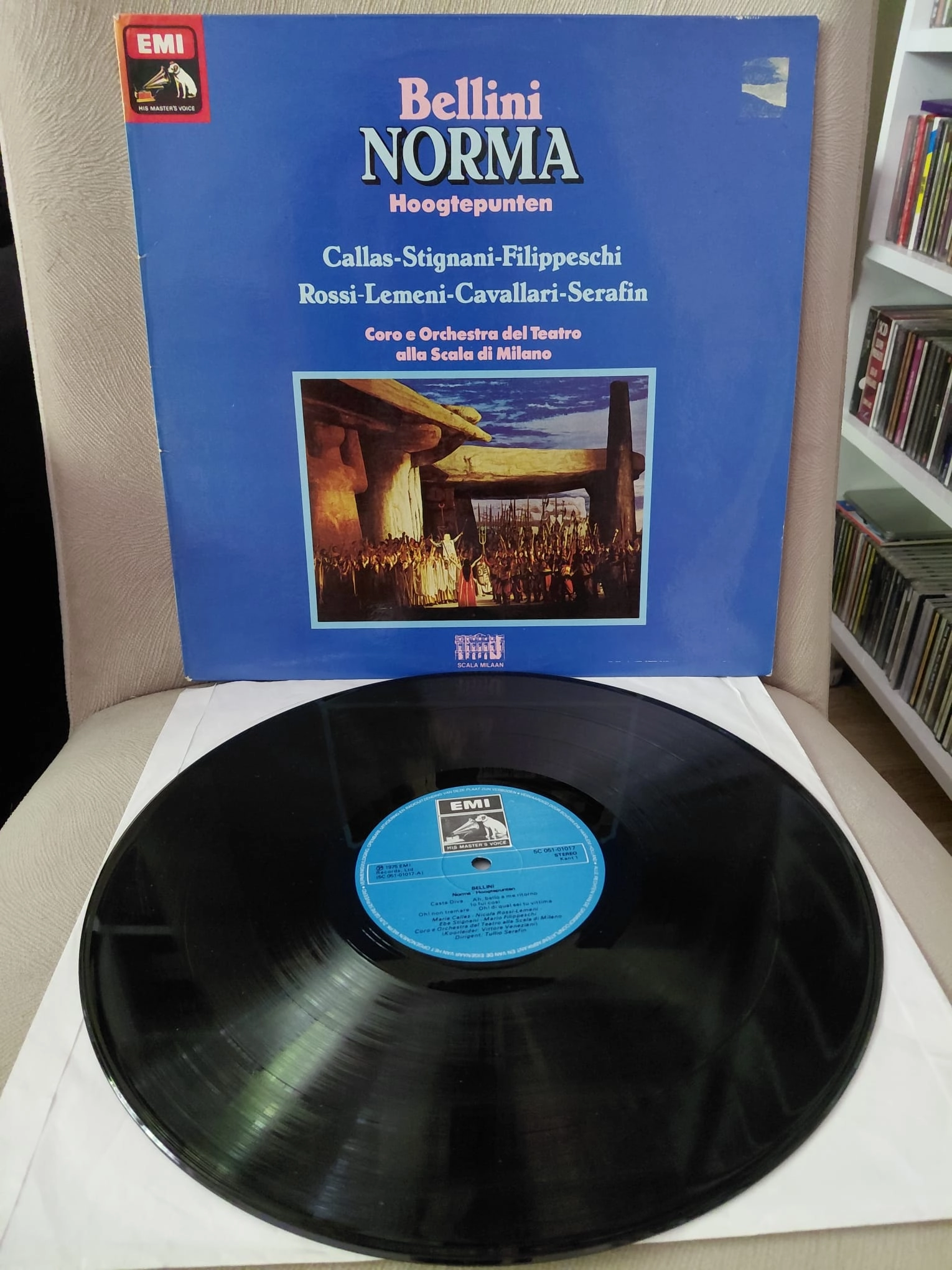CALLAS – Bellini - Norma - Hoogtepunten - 1975 Hollanda Basım 33 lük LP Plak