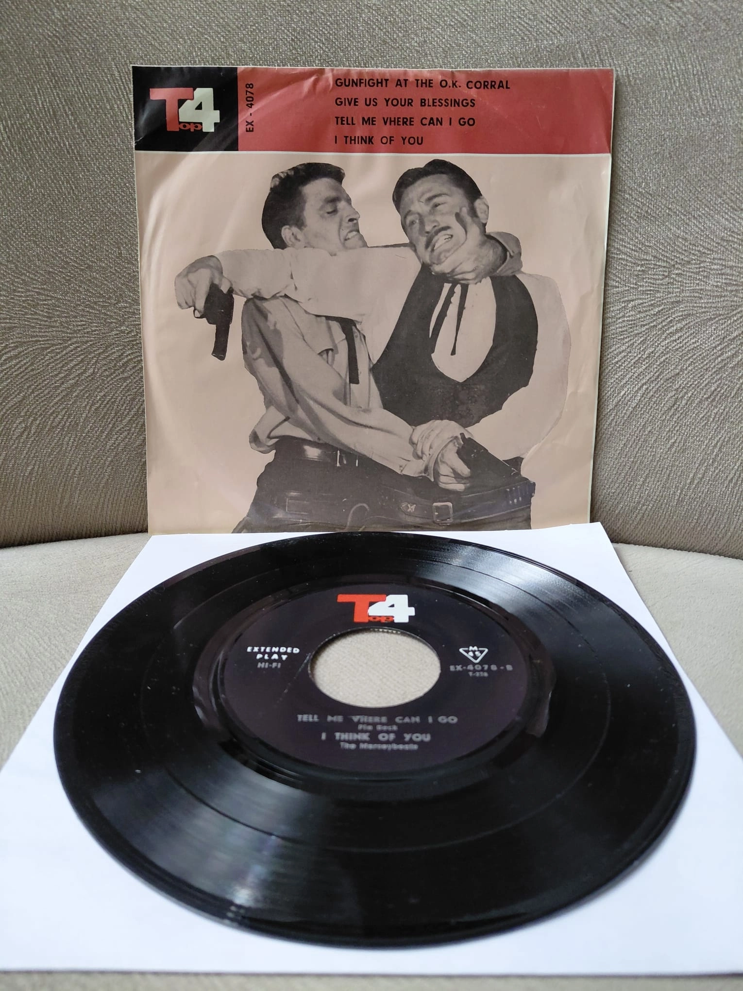 Frankie Laine –  Gunfight At The O.K. Corral (Soundtrack) -  İran Dönem Basım  EP Plak