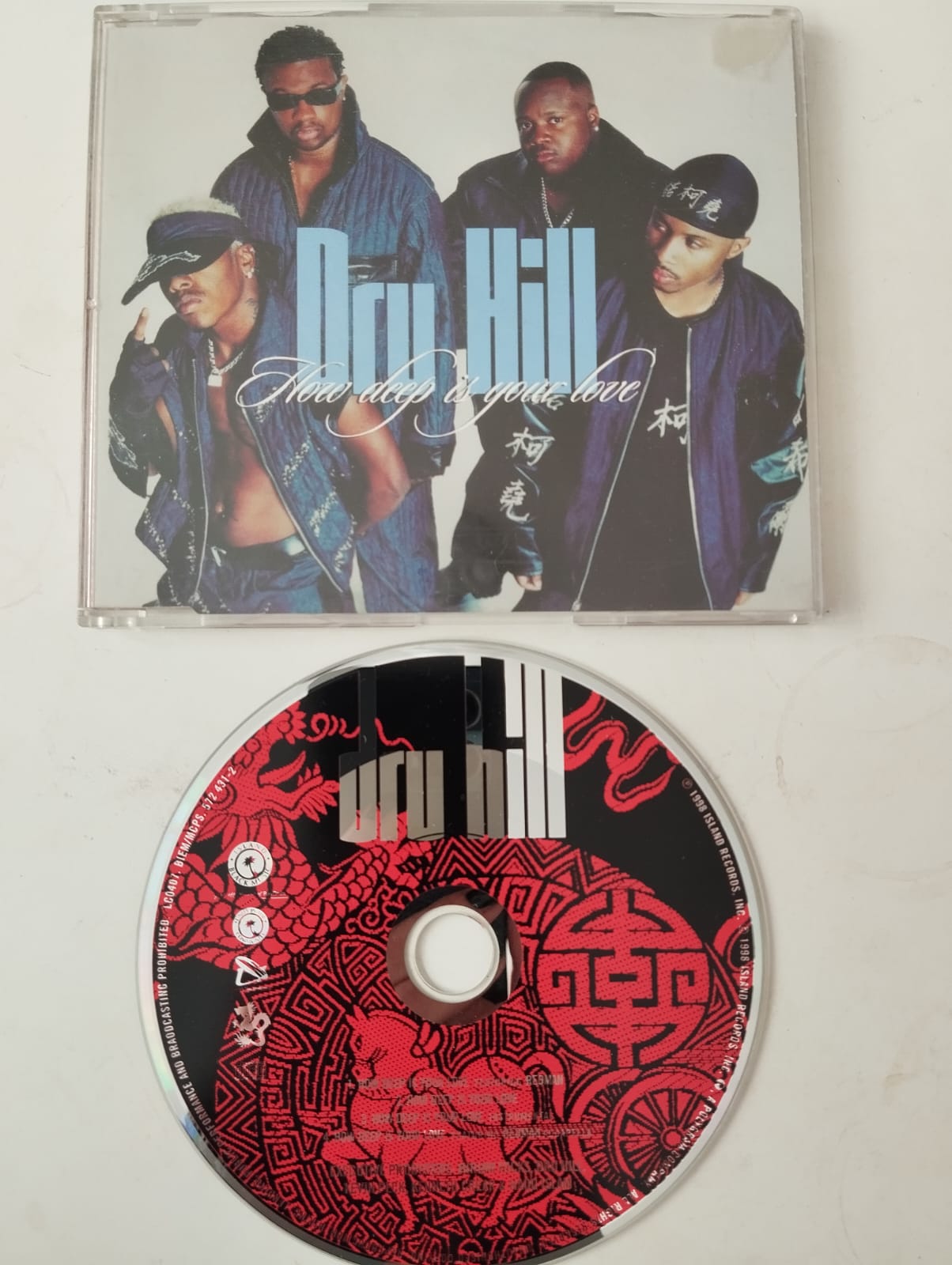 Dru Hill – How Deep Is Your Love - 1998Avrupa Basım - 2. El CD, Maxi-Single