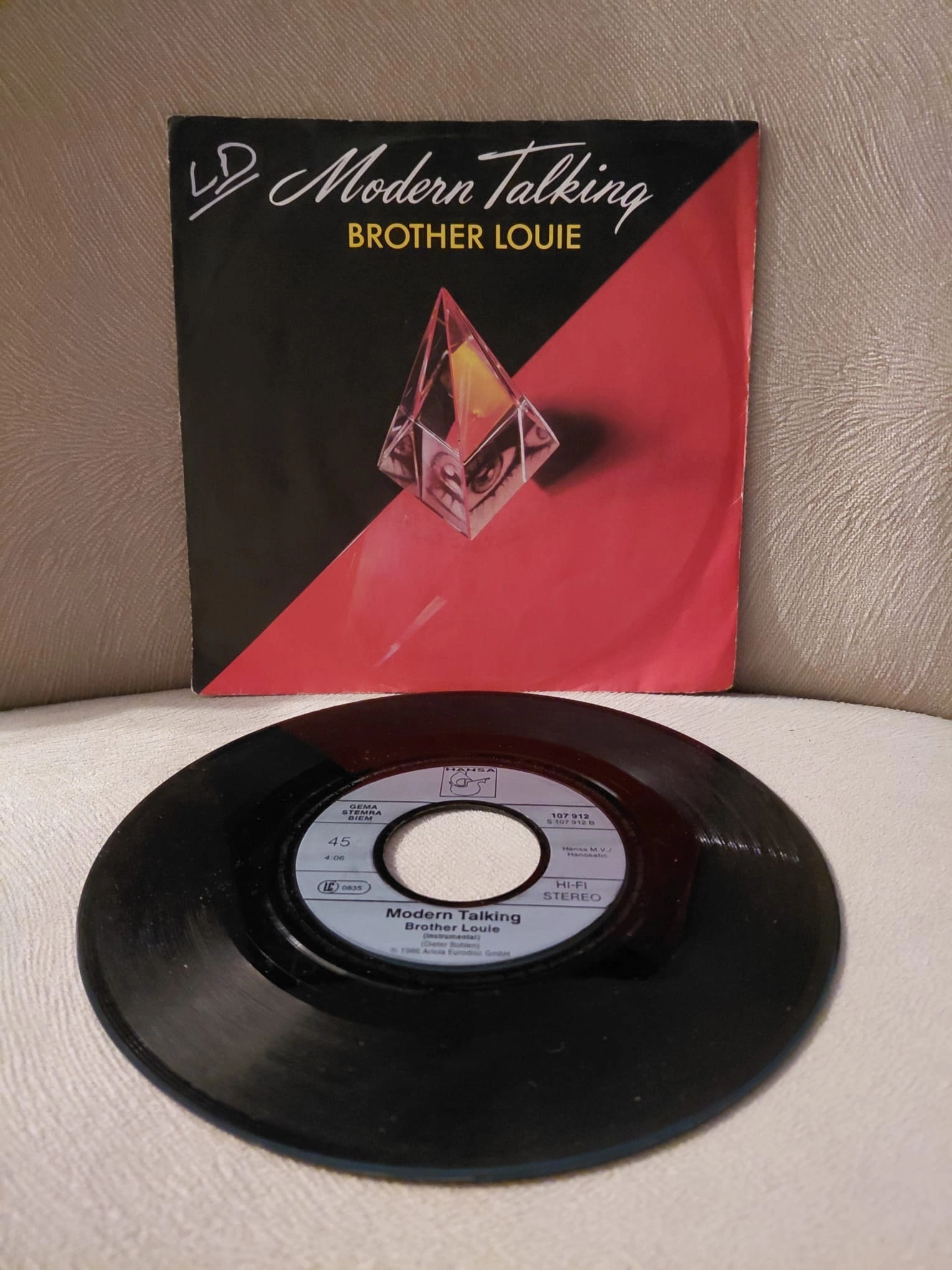 Modern Talking  –  Brother Louie  -  1986  Almanya Basım 45lik Plak