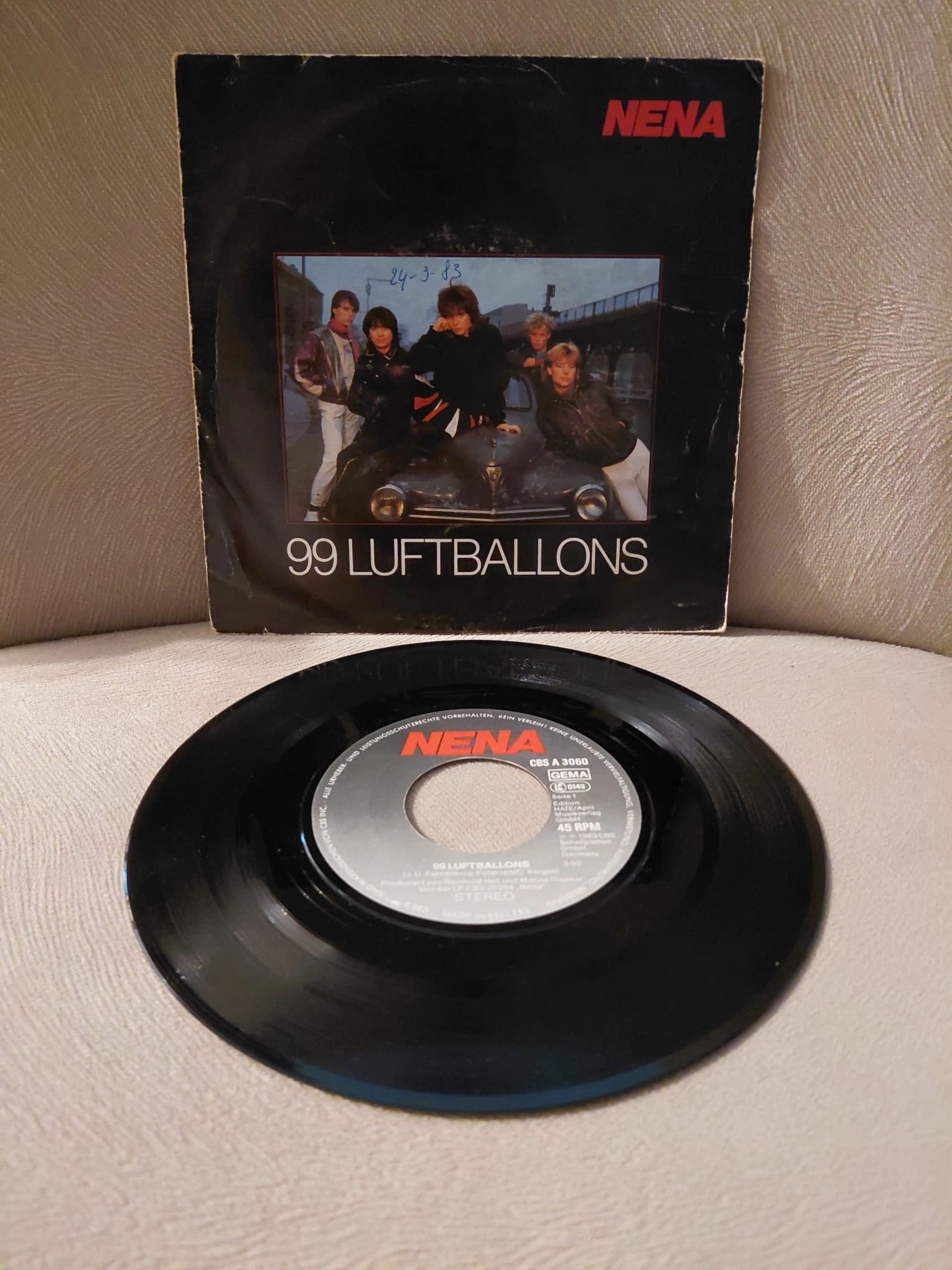 Nena  –  99 Luftballons  -  1983  Almanya Basım 45 lik Plak