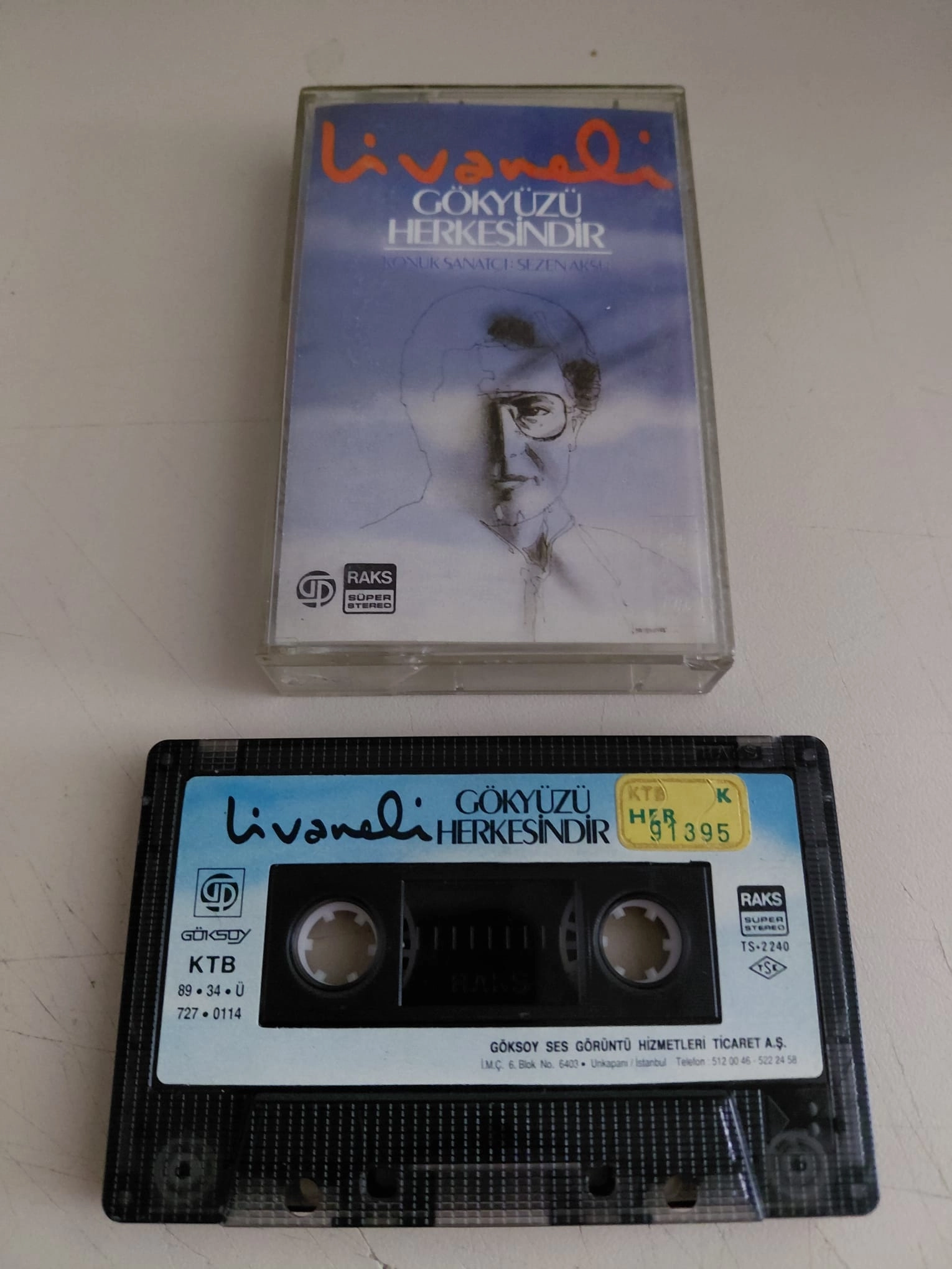 Zülfü Livaneli – Gökyüzü Herkesindir  - 1989  Türkiye Basım Kaset Albüm