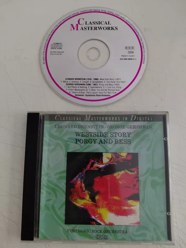 Leonard Bernstein /George Gershwin –West Side Story /Porgy And Bess -1991 İsviçre Basım CD-2.el