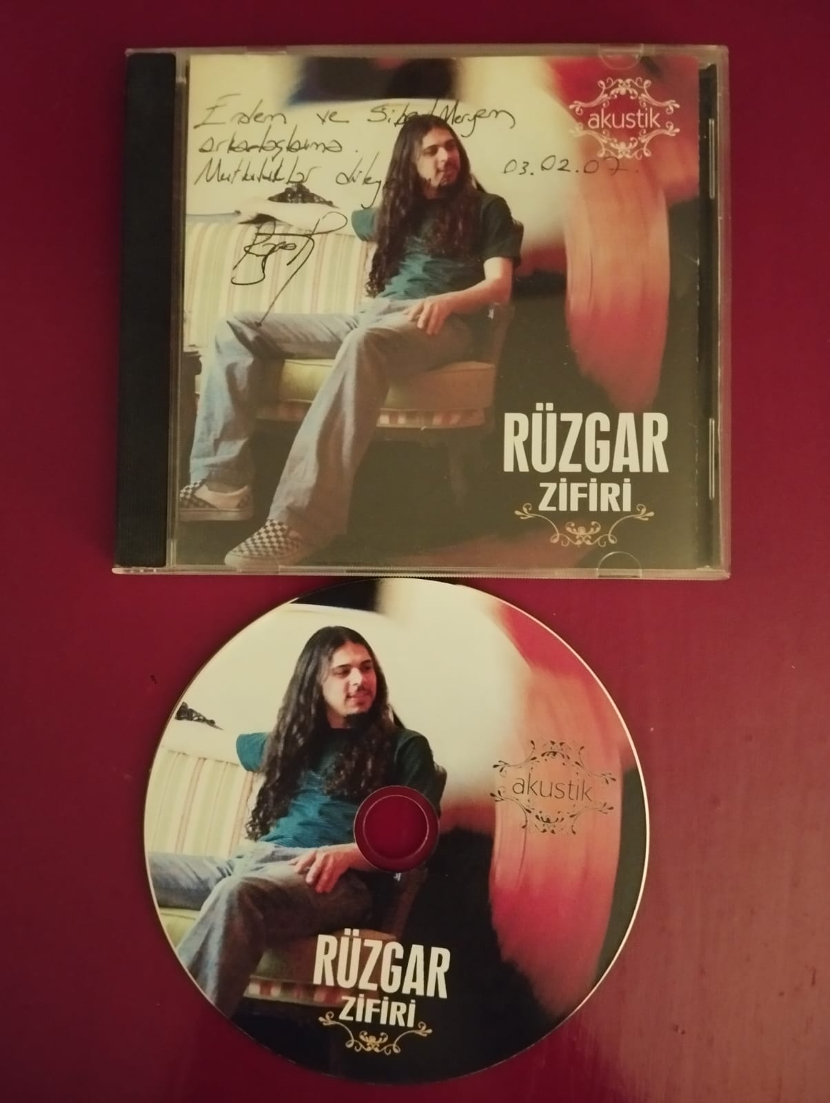 Rüzgar – Zifiri (Akustik)  - Türkiye  Basım CD  Albüm /İthaflı İmzalı -2.El
