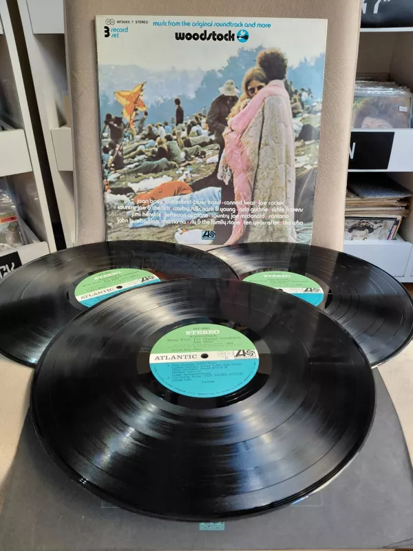 Woodstock - Music From The Original Soundtrack And More - 1970 Japonya Basım 3xLP Plak-2.el