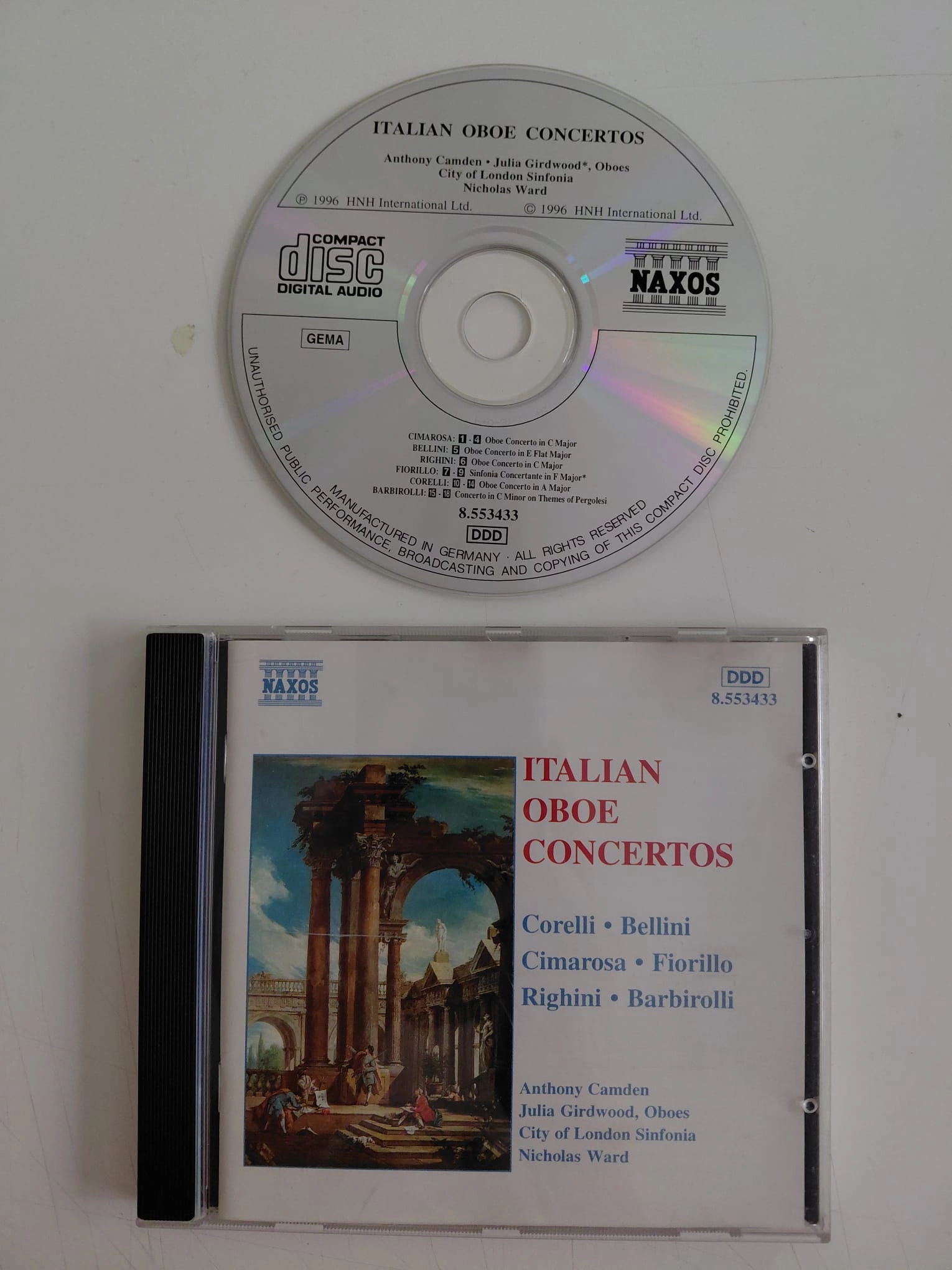 Italian Oboe Concertos  - 1996  Avrupa Basım - CD Albüm-2.el