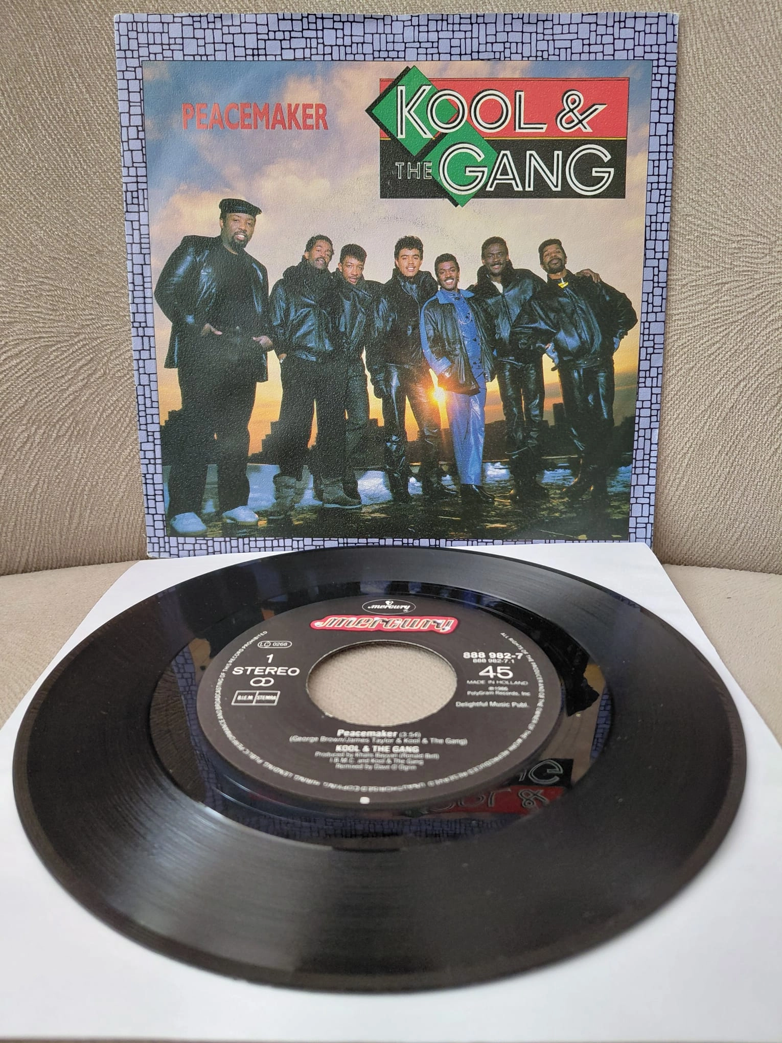 Kool & The Gang  –  Peacemaker -  1987  Hollanda Basım 45 lik Plak