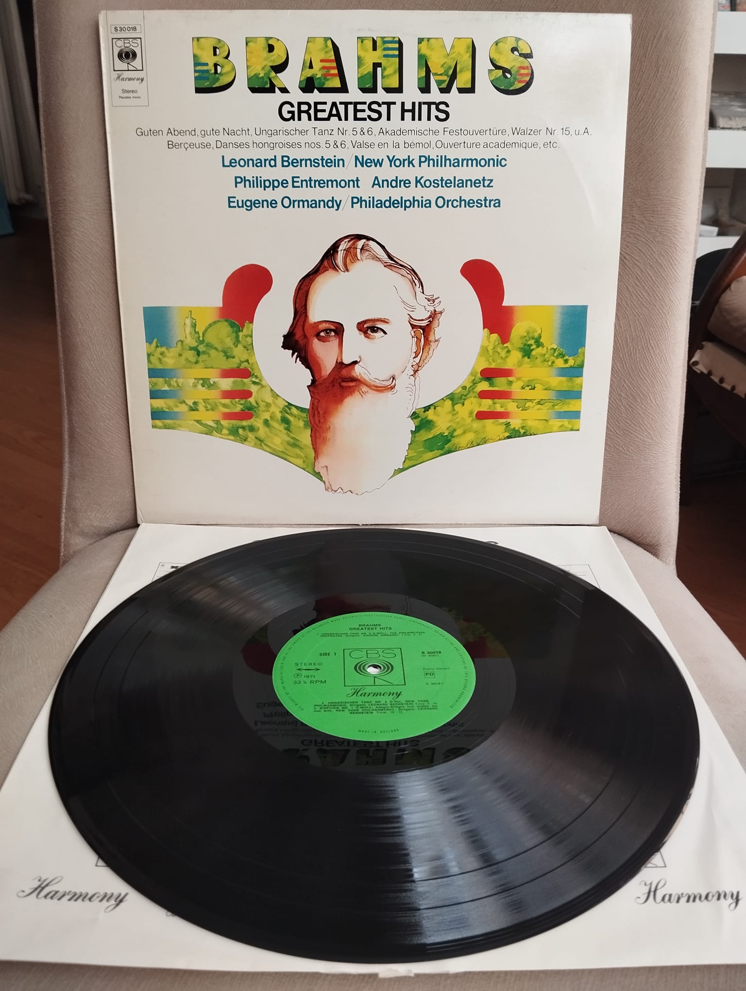 BRAHMS – Brahms’ Greatest Hits - 1971 Hollanda Basım LP Plak Albüm-2.EL