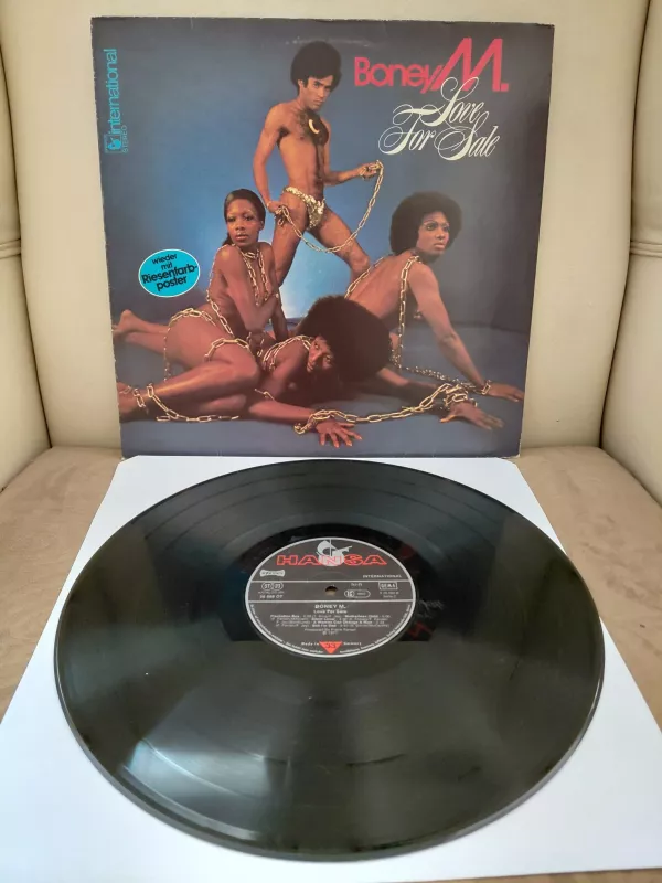 Boney M. – Love For Sale - 1977 Almanya Basım 33 lük Plak - Lp Albüm/Posterli-2.el