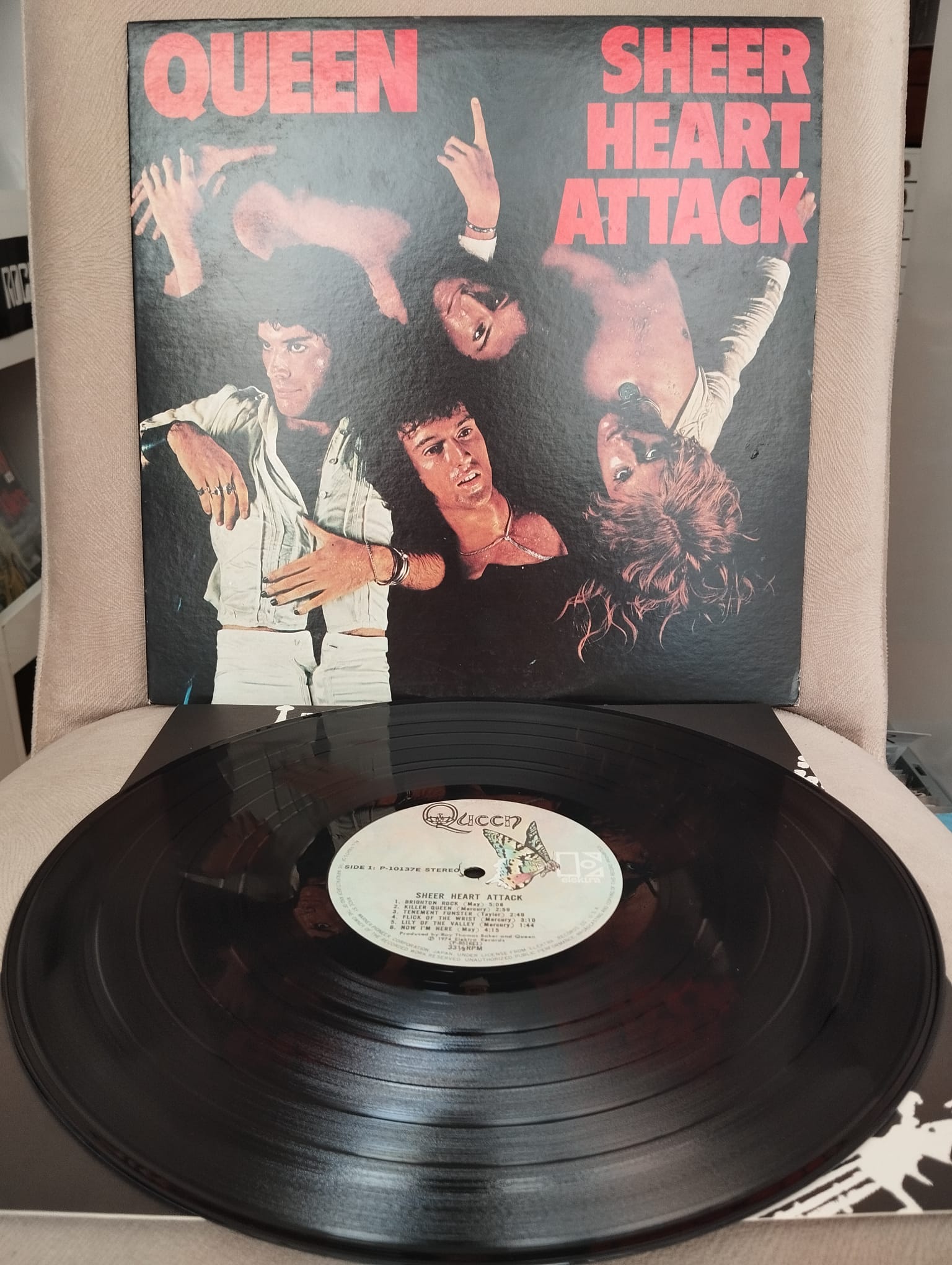QUEEN - Sheer Heart Attack - 1975 Japonya Basım - 33 lük LP Plak Albüm-2.EL