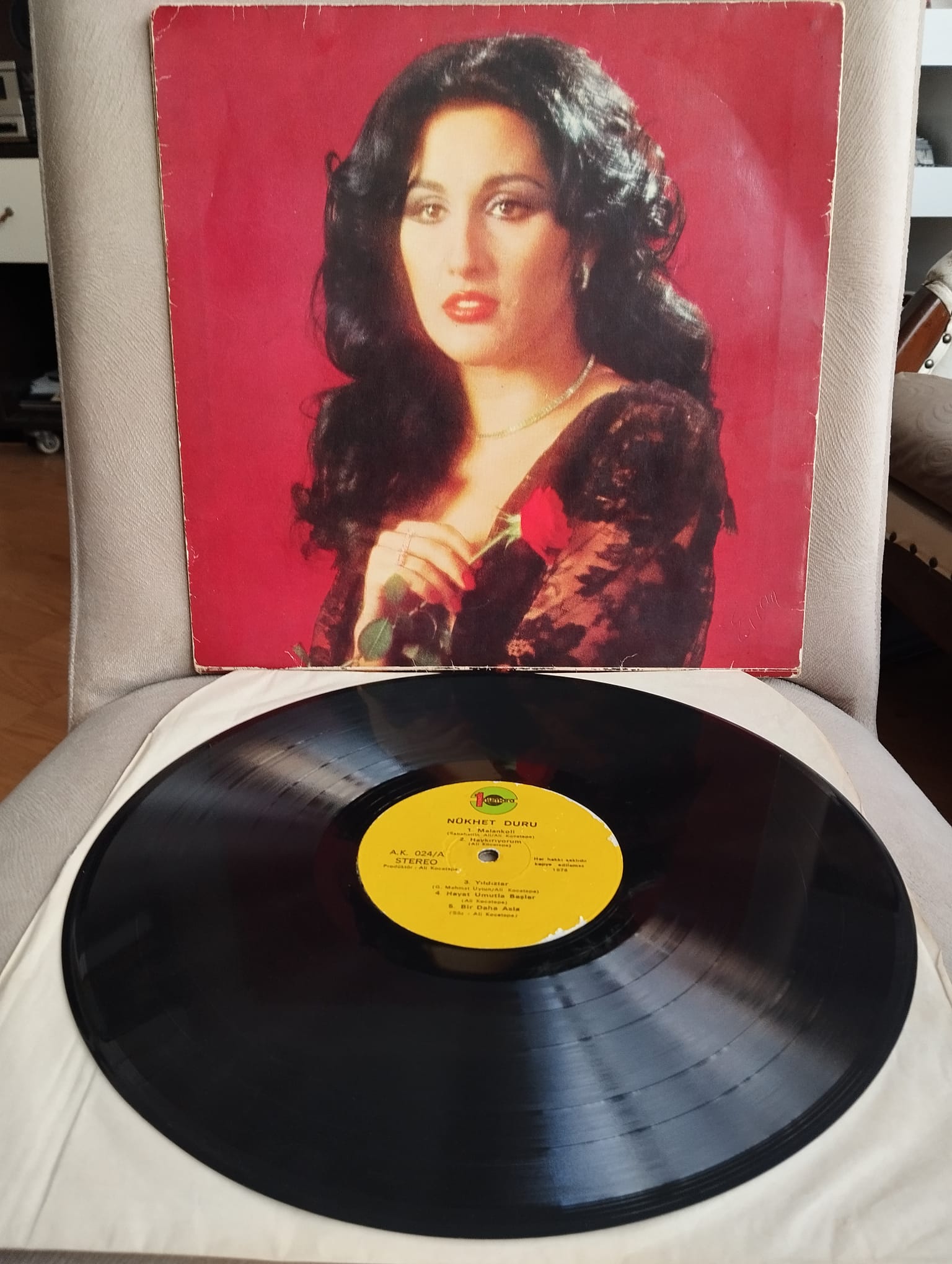 Nükhet Duru – Melankoli - 1978 Türkiye Basım LP Plak Albüm-2.el