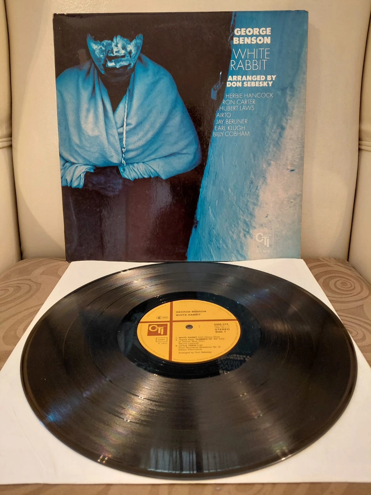 George Benson – White Rabbit - 1975 Almanya Basım LP Plak Albüm-2.EL