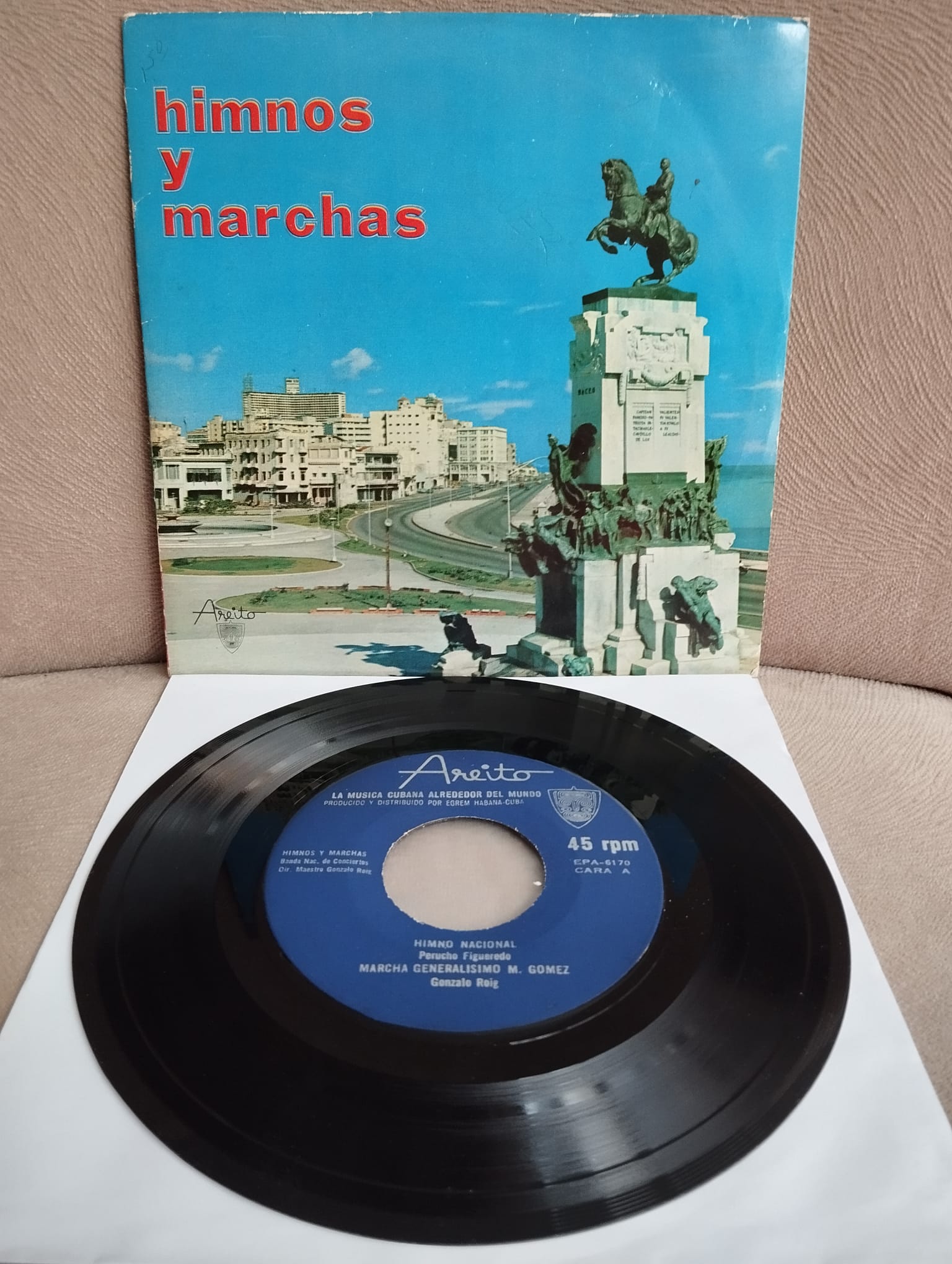 Banda Nacional De Conciertos  – Himnos Y Marchas - Küba Basım 45 lik EP Plak-2.EL