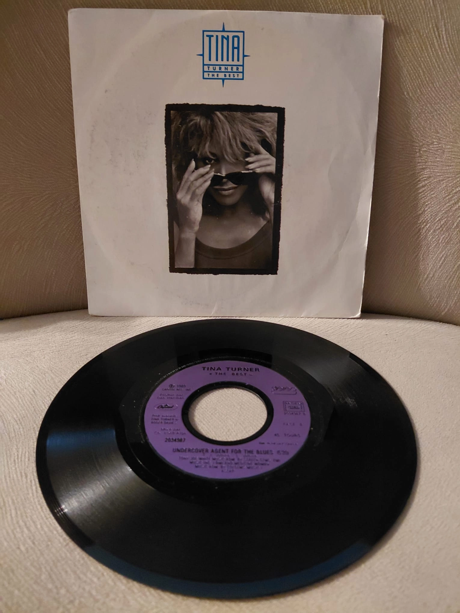 Tina Turner  –  The Best -  1989  Avrupa Basım 45lik Plak