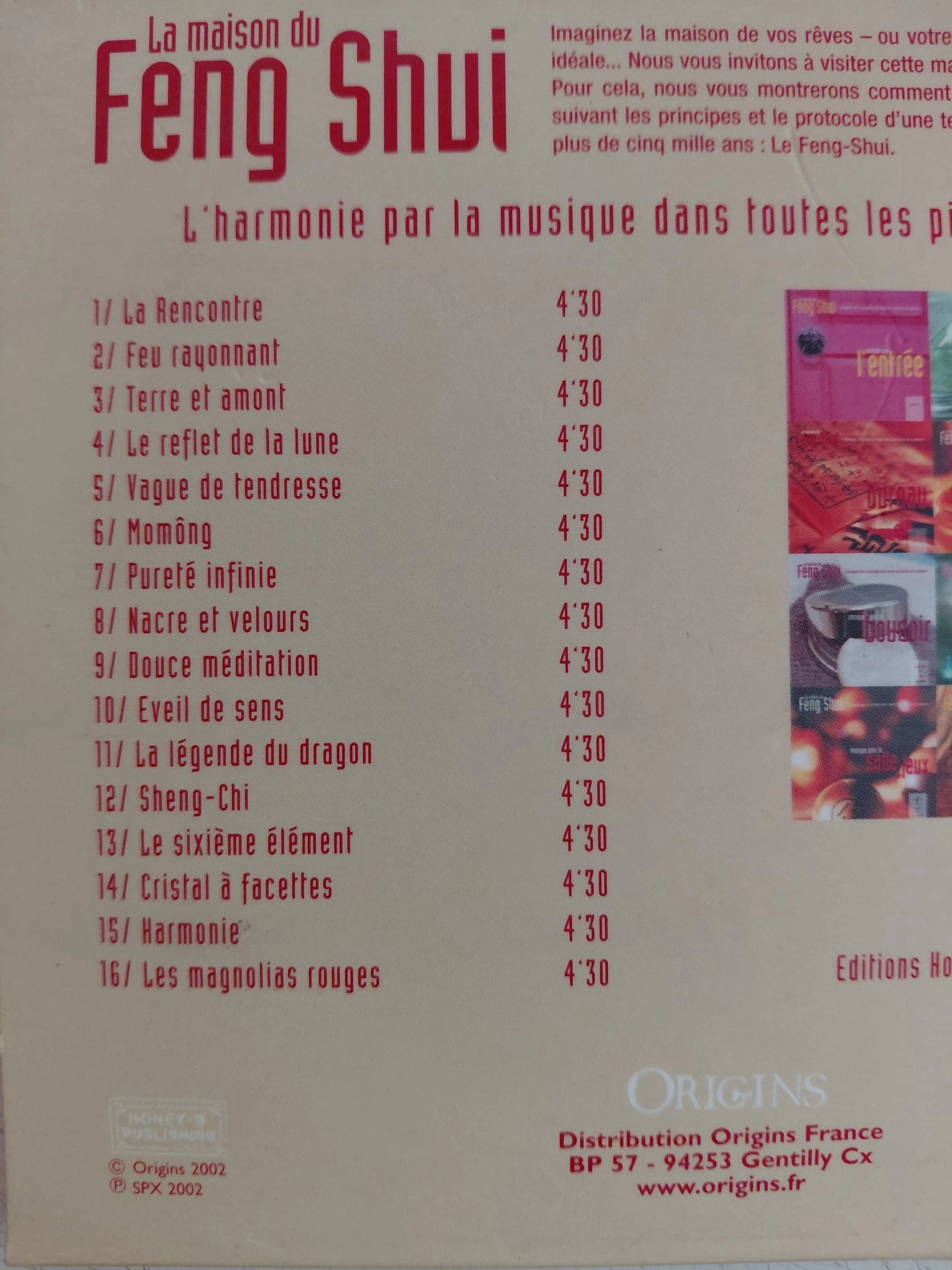 La Maison Du Feng Shui  -  Avrupa Basım  CD Albüm-2.el