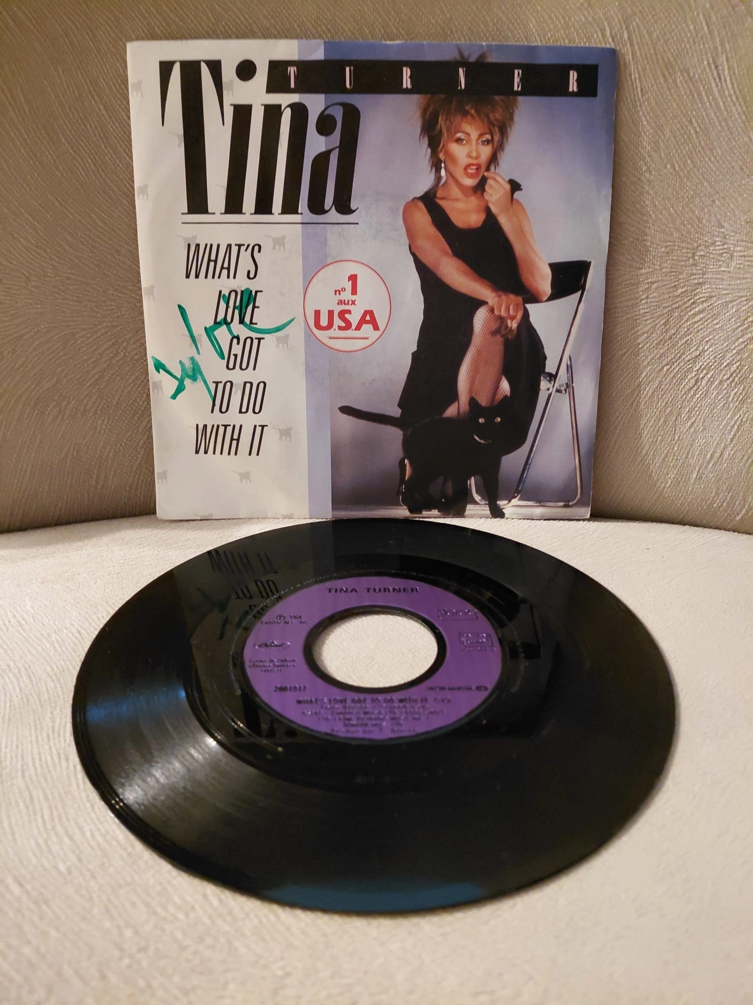 Tina Turner  – What’s Love Got To Do With It -  1984  Fransa Basım 45lik Plak