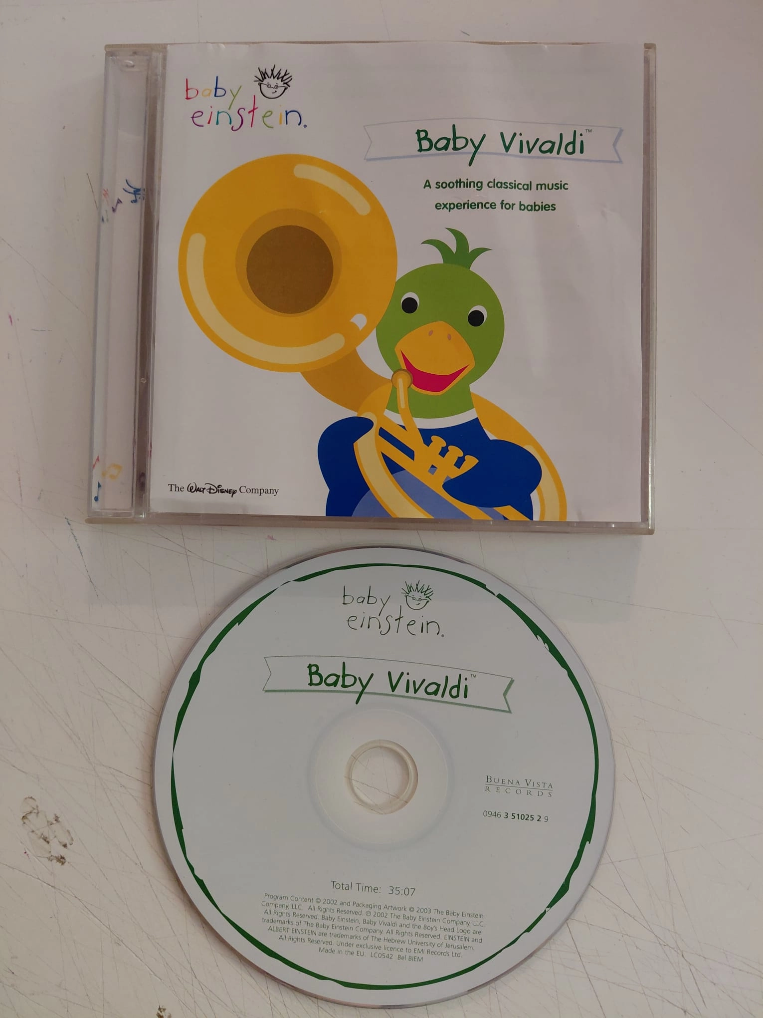 The Baby Einstein Music Box Orchestra – Baby Vivaldi - 2003 Avrupa Basım CD Albüm-2.el