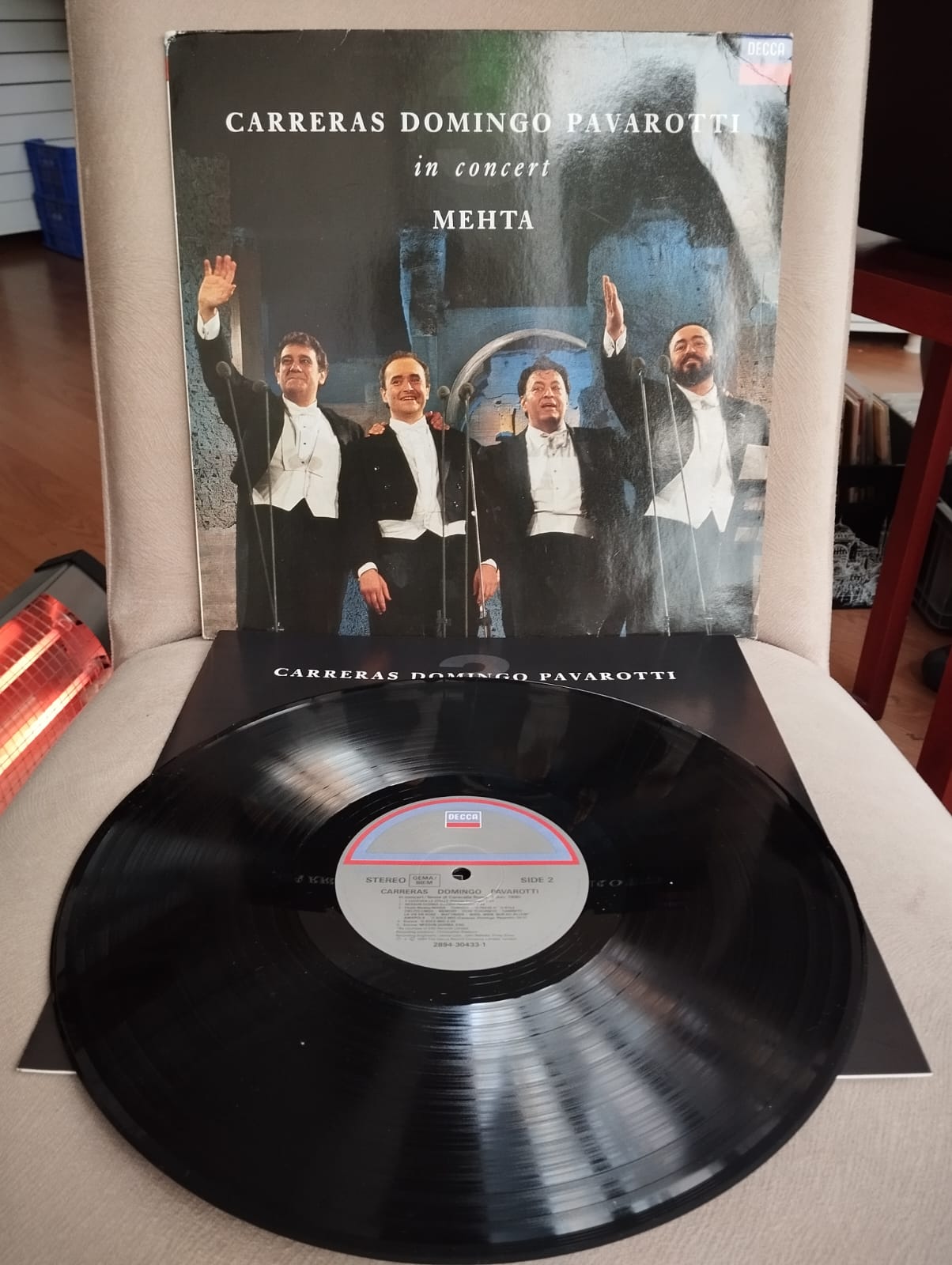 Carreras , Domingo , Pavarotti , Mehta – In Concert - 1990 Almanya Basım 33 lük Plak - Lp Albüm