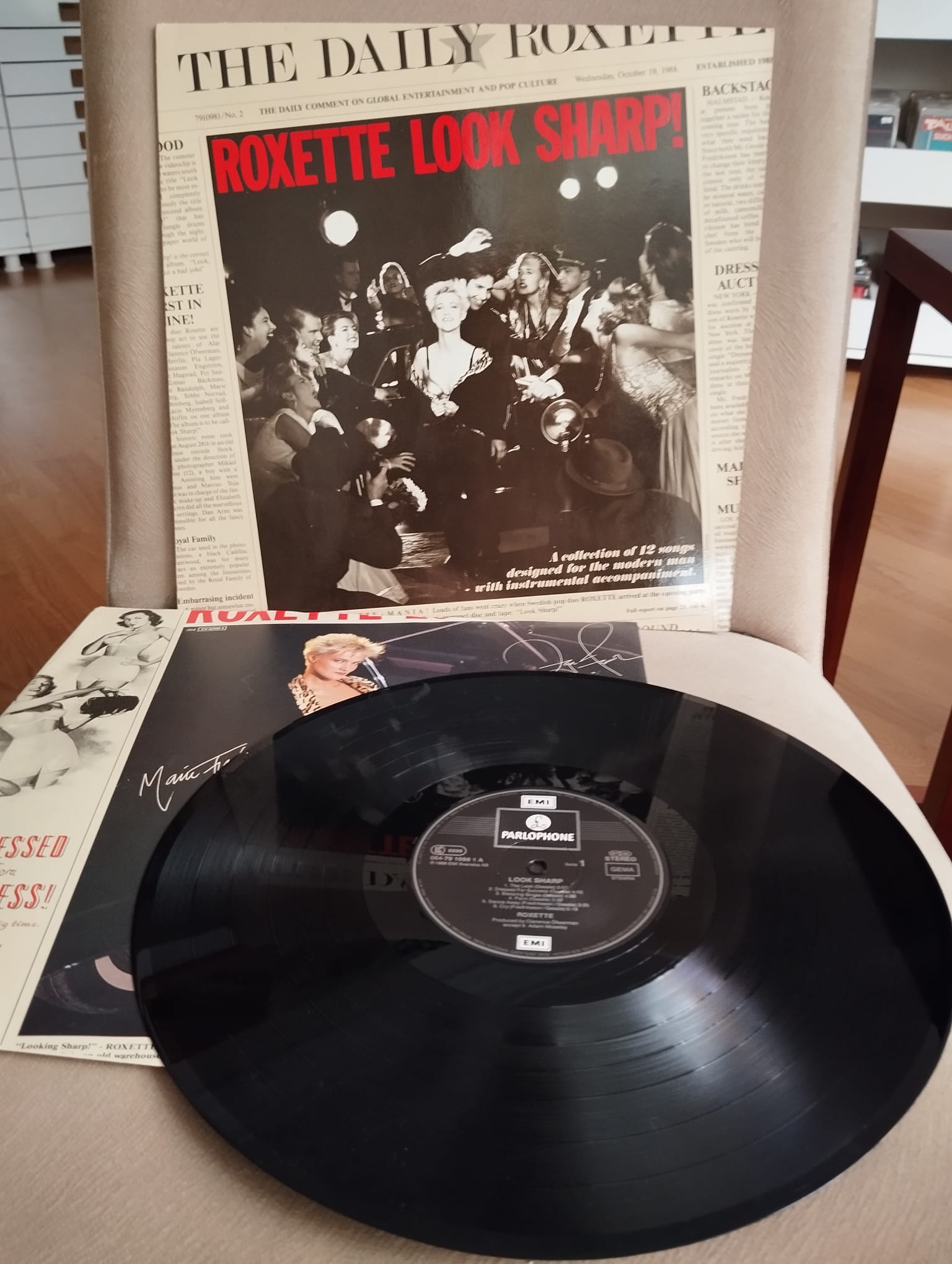 Roxette – Look Sharp! - 1988 Avrupa Basım Albüm - LP Plak