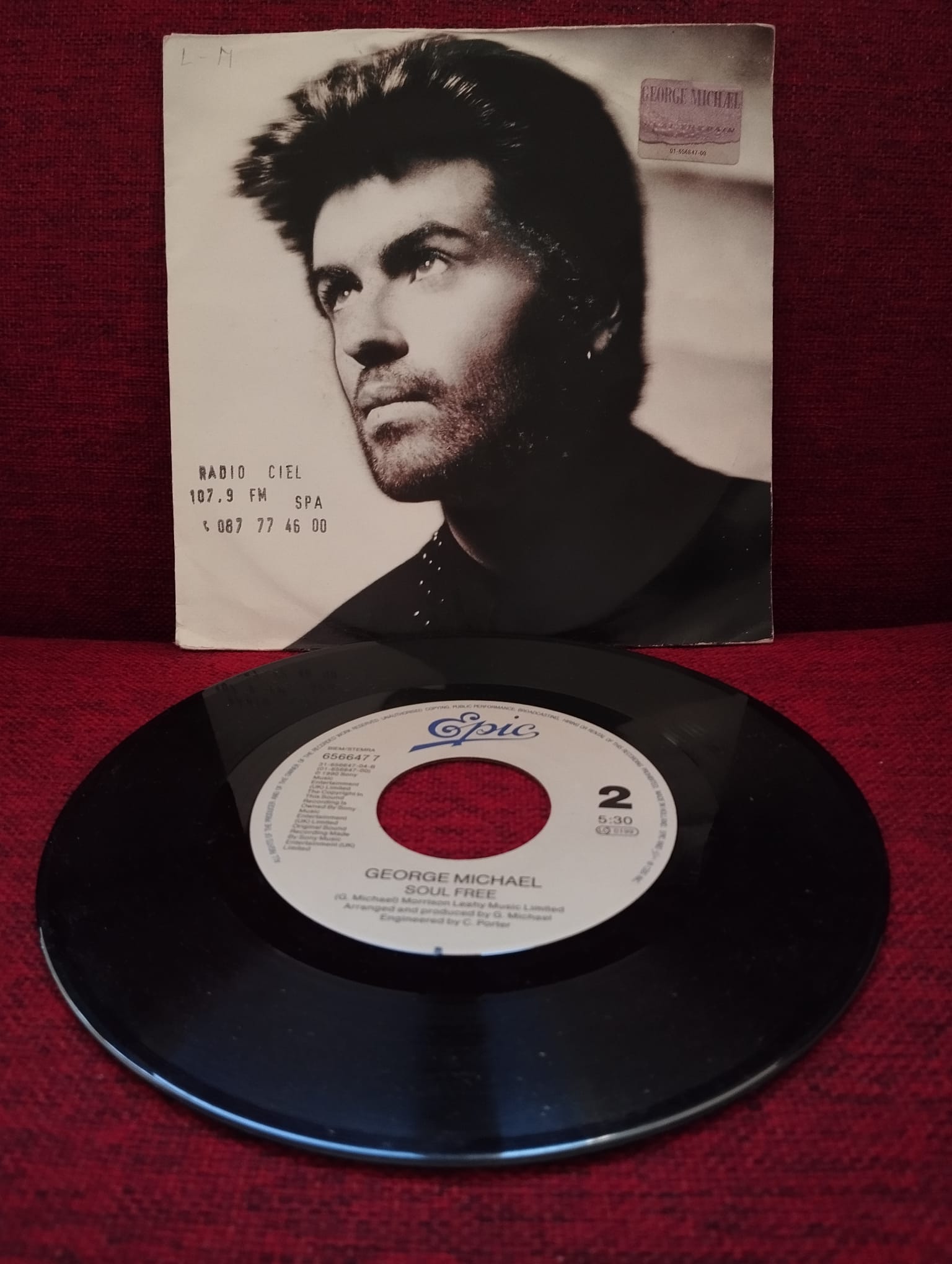 George Michael – Heal The Pain - 1991 Hollanda Basım  45lik Plak-2.EL