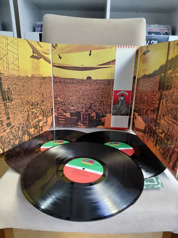 Woodstock - Music From The Original Soundtrack And More - 1971 Japonya Basım 3xLP Plak-Obili-2.el