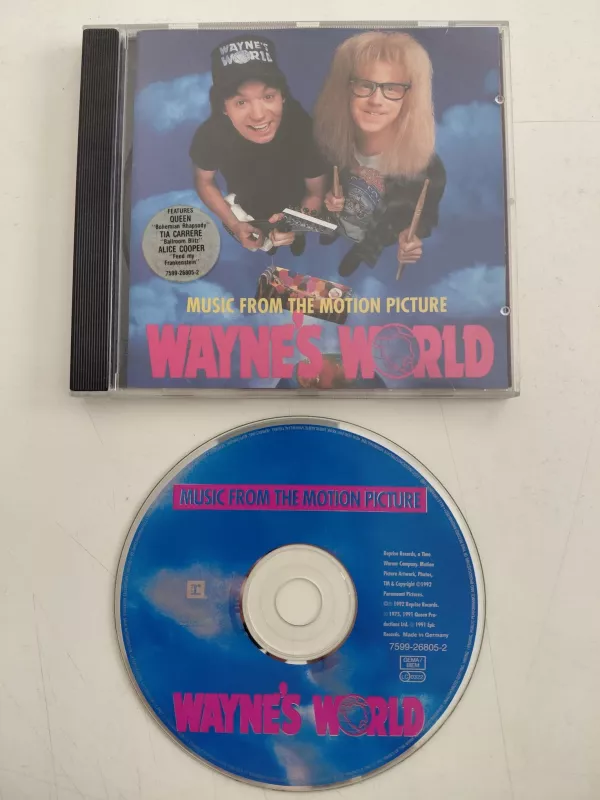 Wayne’s World (Soundtrack) - Tia Carrere /Alice Cooper...  - 1992 Avrupa  Basım - CD Albüm-2.el
