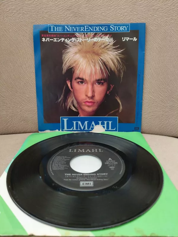 Limahl - The NeverEnding Story - 1985 Japonya Basım 45’lik Plak-2.el