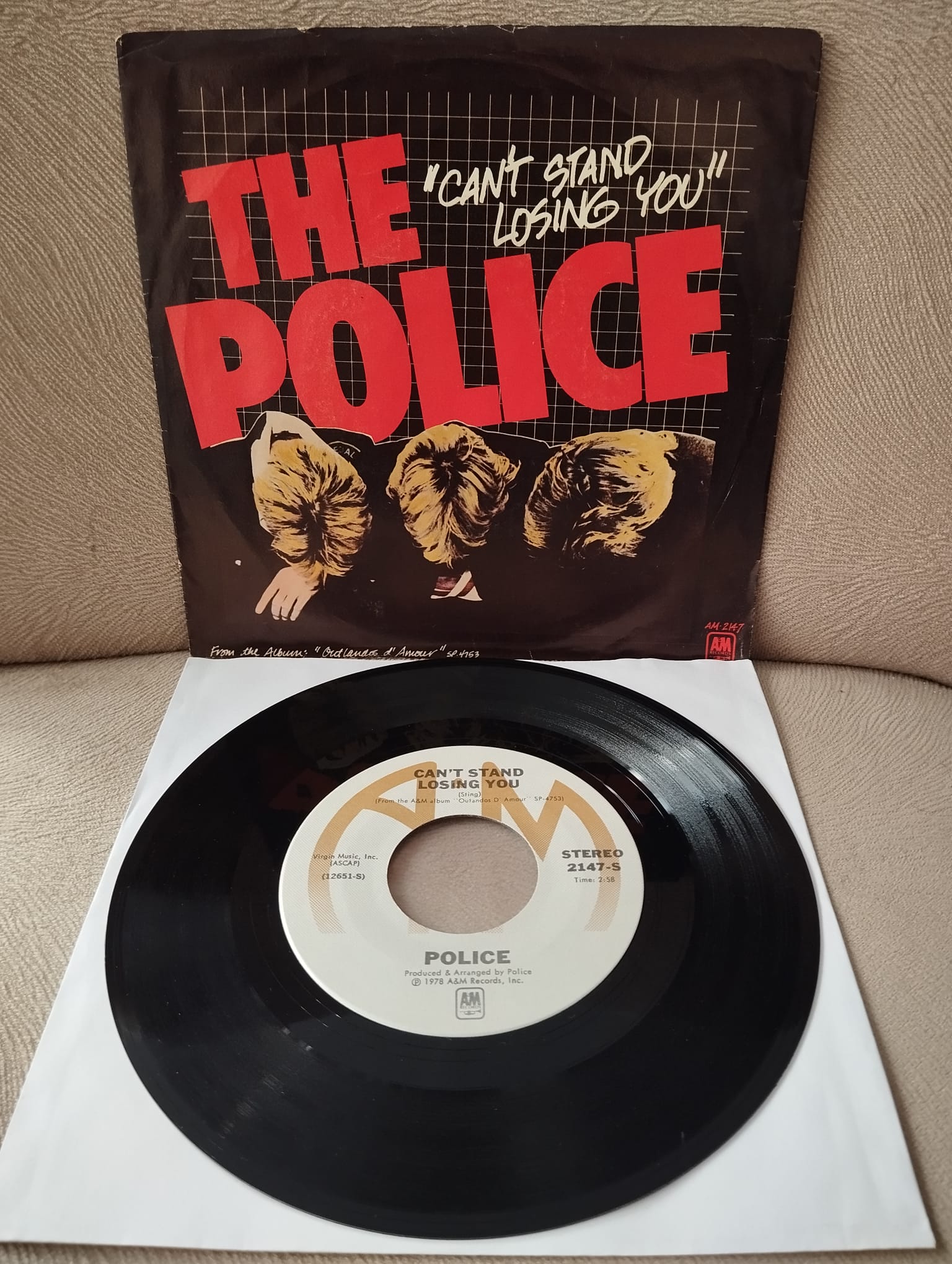The Police – Can’t Stand Losing You  - 1979 Amerika Basım 45lik Plak