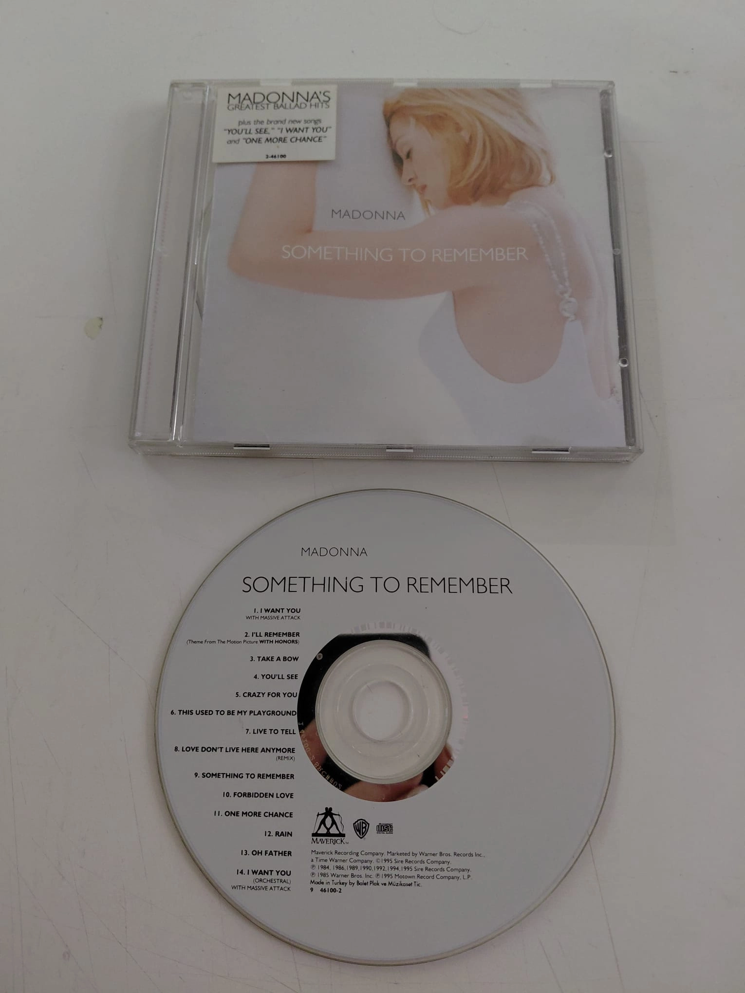 Madonna – Something To Remember  – 1995 Türkiye  Basım - CD Albüm-2.el