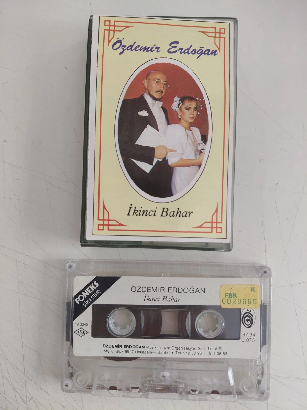 Özdemir Erdoğan – İkinci Bahar - 1987 Türkiye Basım Kaset Albüm/ Foneks-2.el